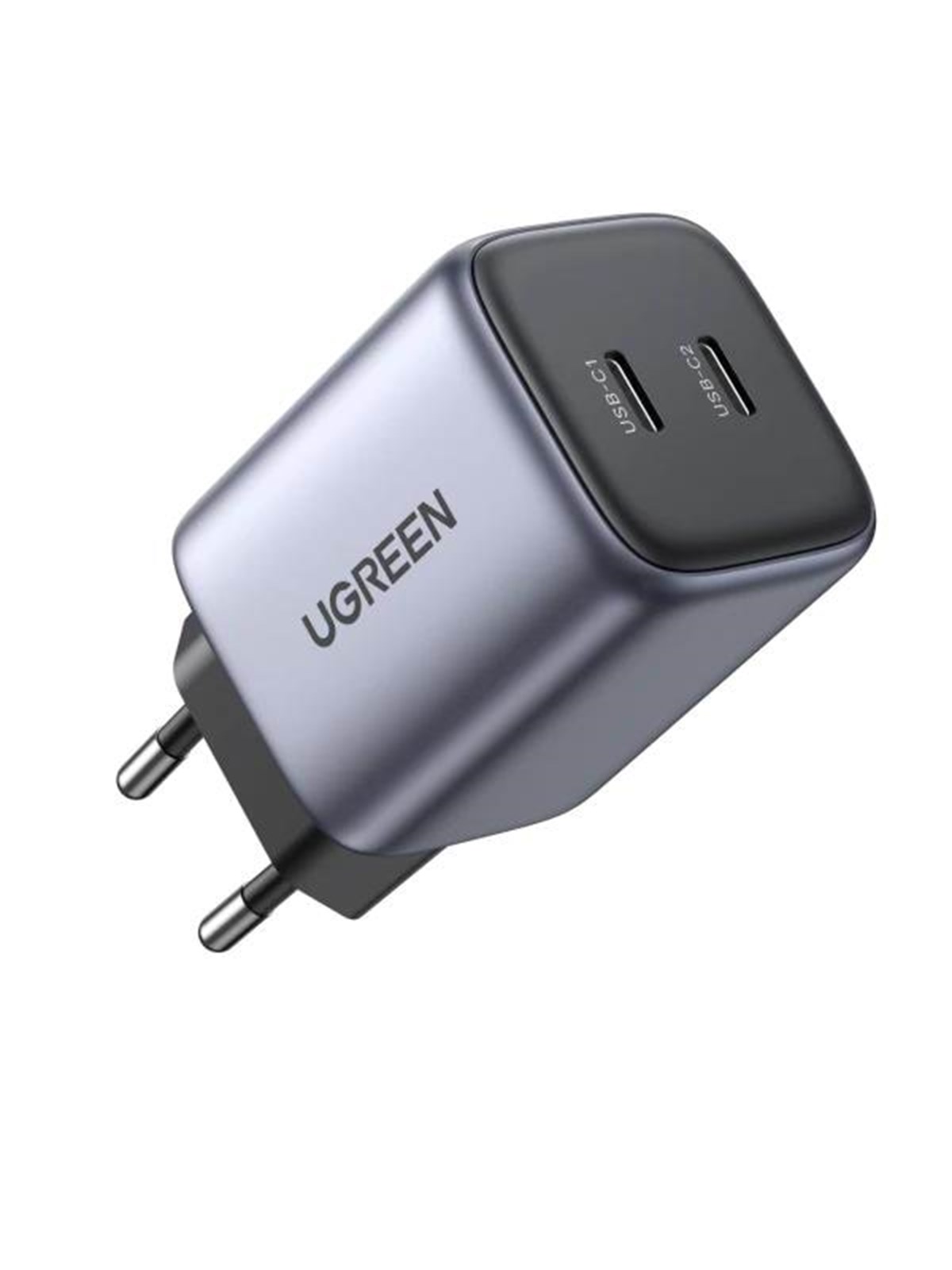 UGREEN Nexode GaN 45W Dual USB-C PD Charger - Space Gray, Mobil Oplader