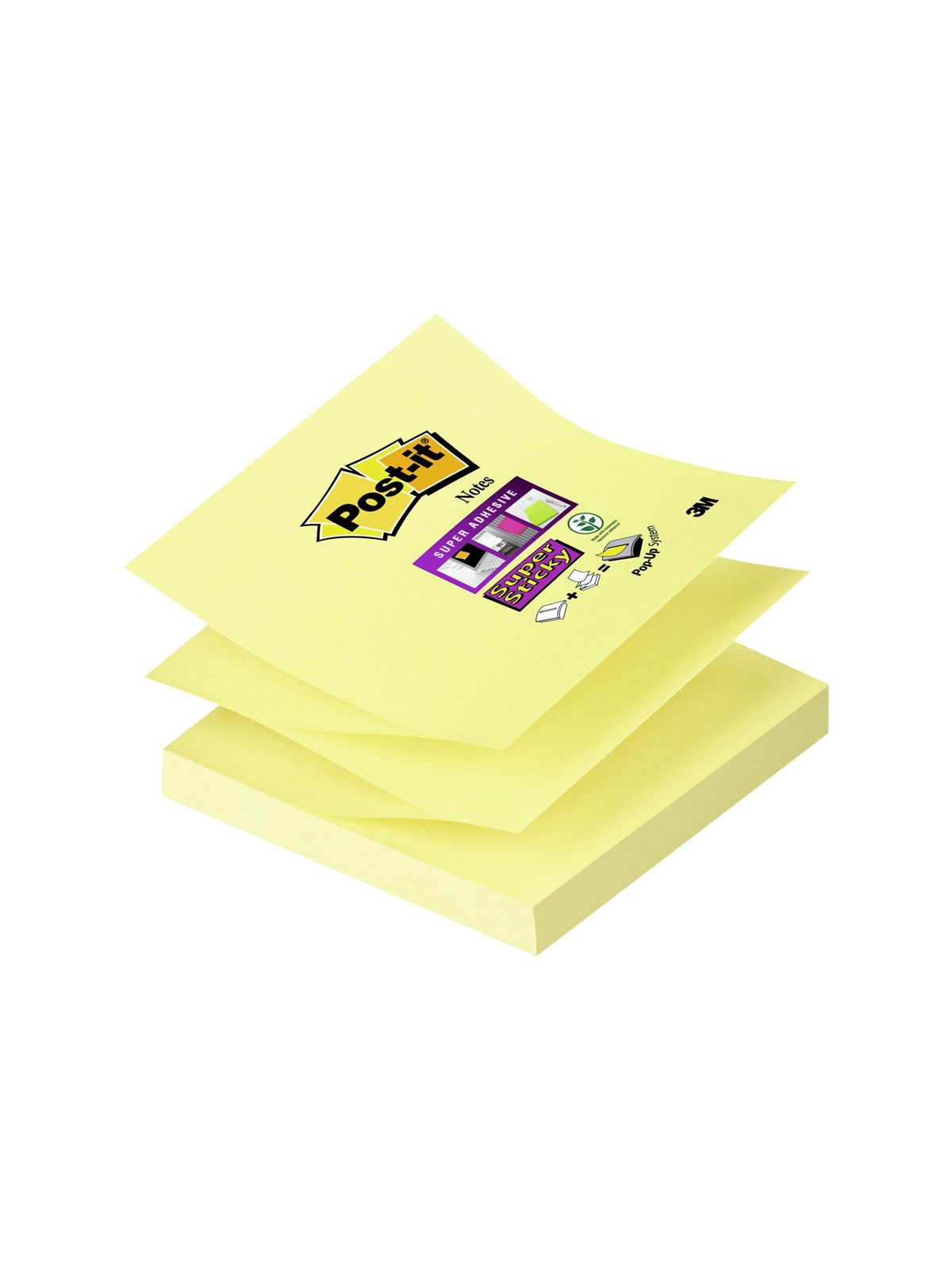 3M Post-it Super Sticky Z-Notes R330-12SS-CY, Notesbog