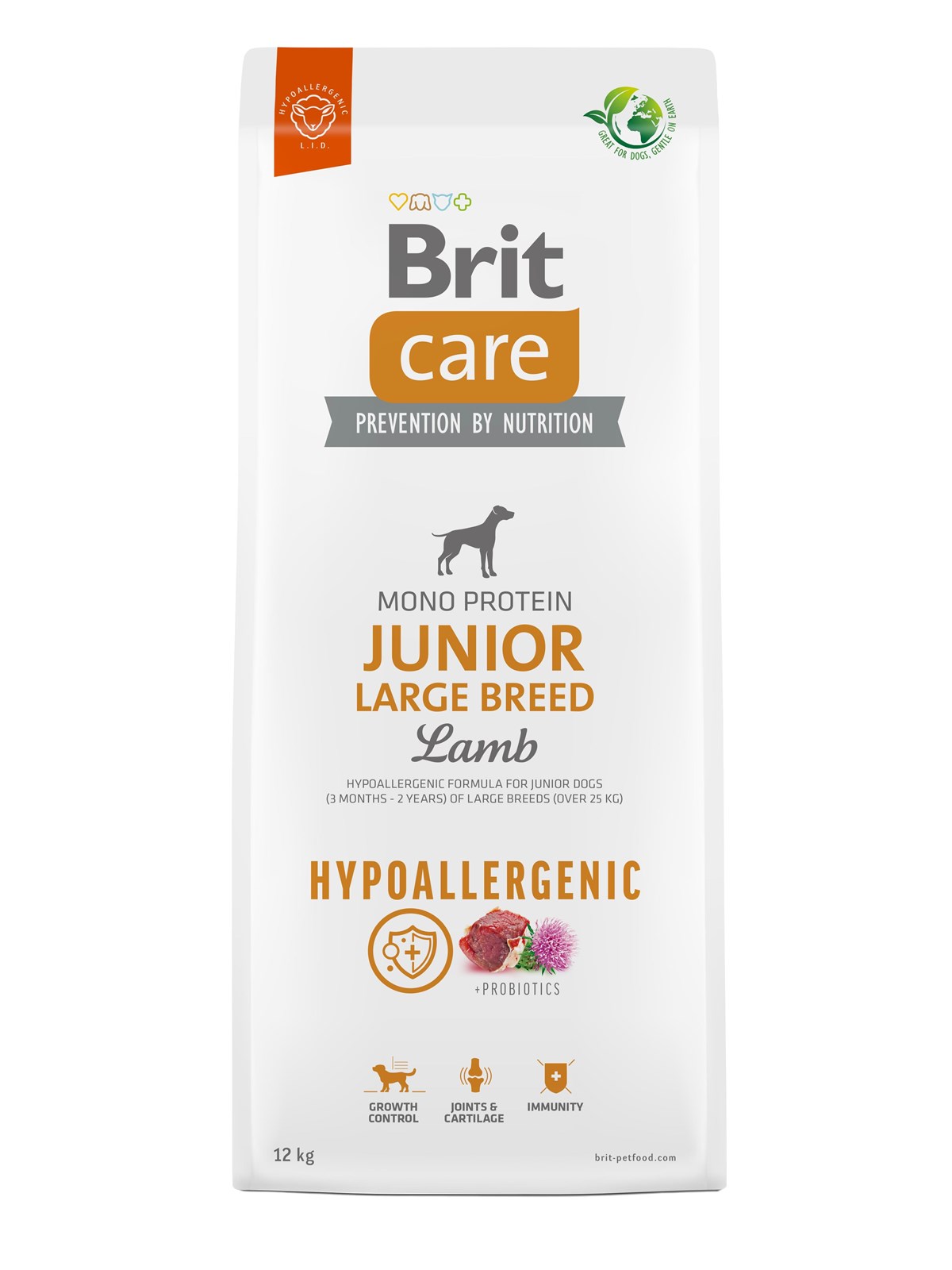 Brit Care Dog Hypoallergenic Junior Large Breed Lamb 12kg, Hundeudstyr