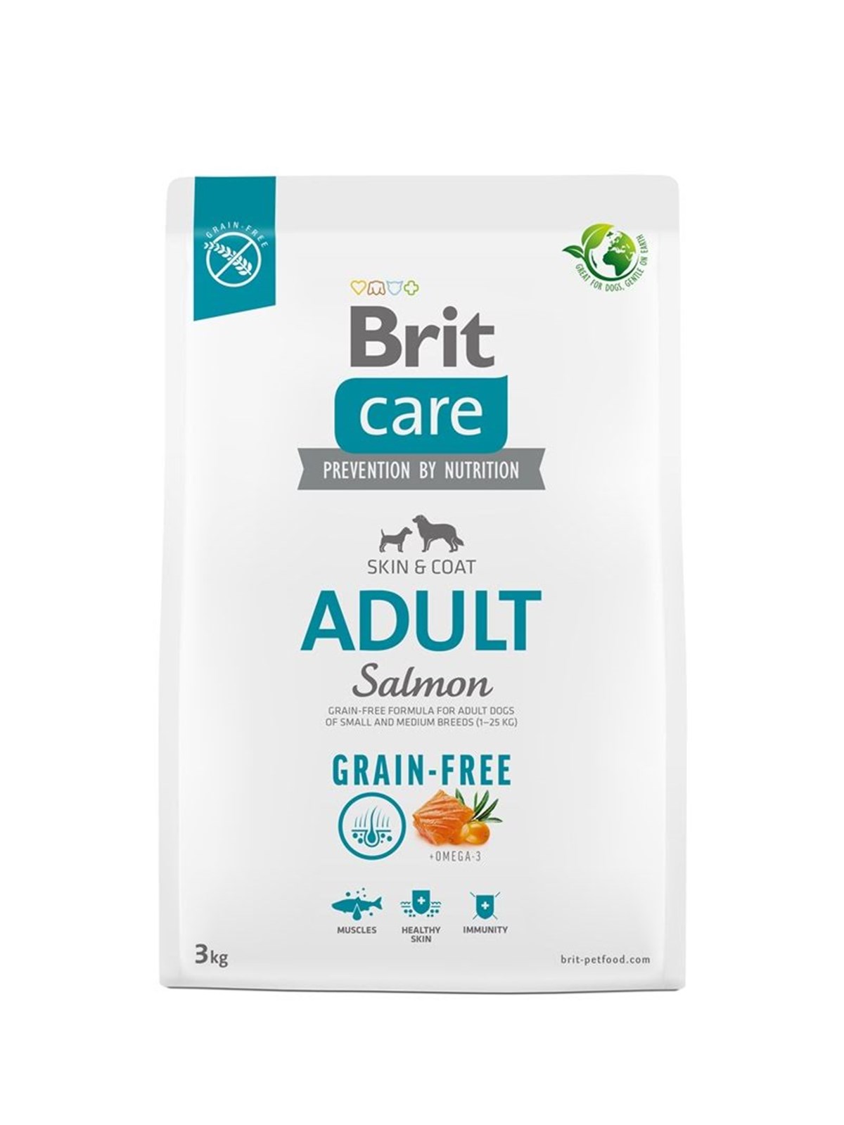 Brit Care Dog Grain-free Adult Salmon 3kg, Hundeudstyr