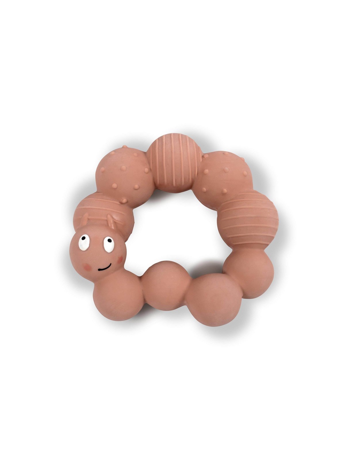 Filibabba Teether - Lily the larva Peach, Babylegetøj