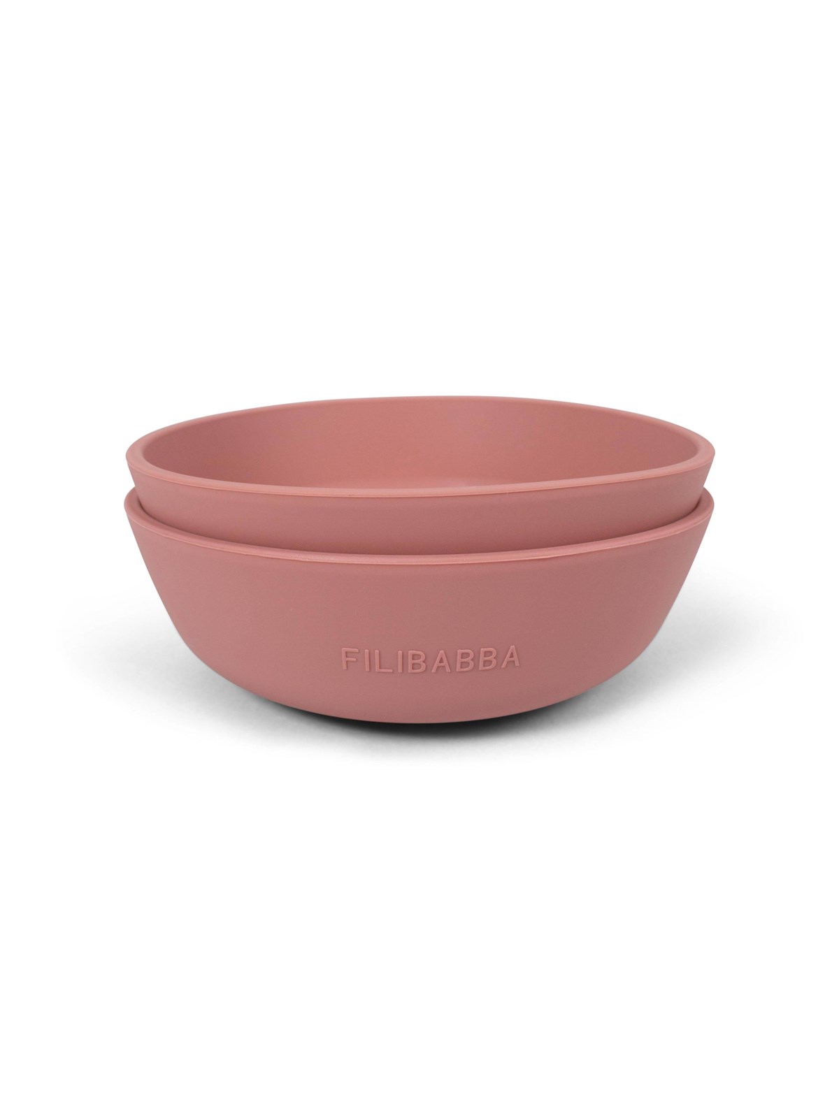 Filibabba Silicone bowl 2-pack - Rose, Babyudstyr