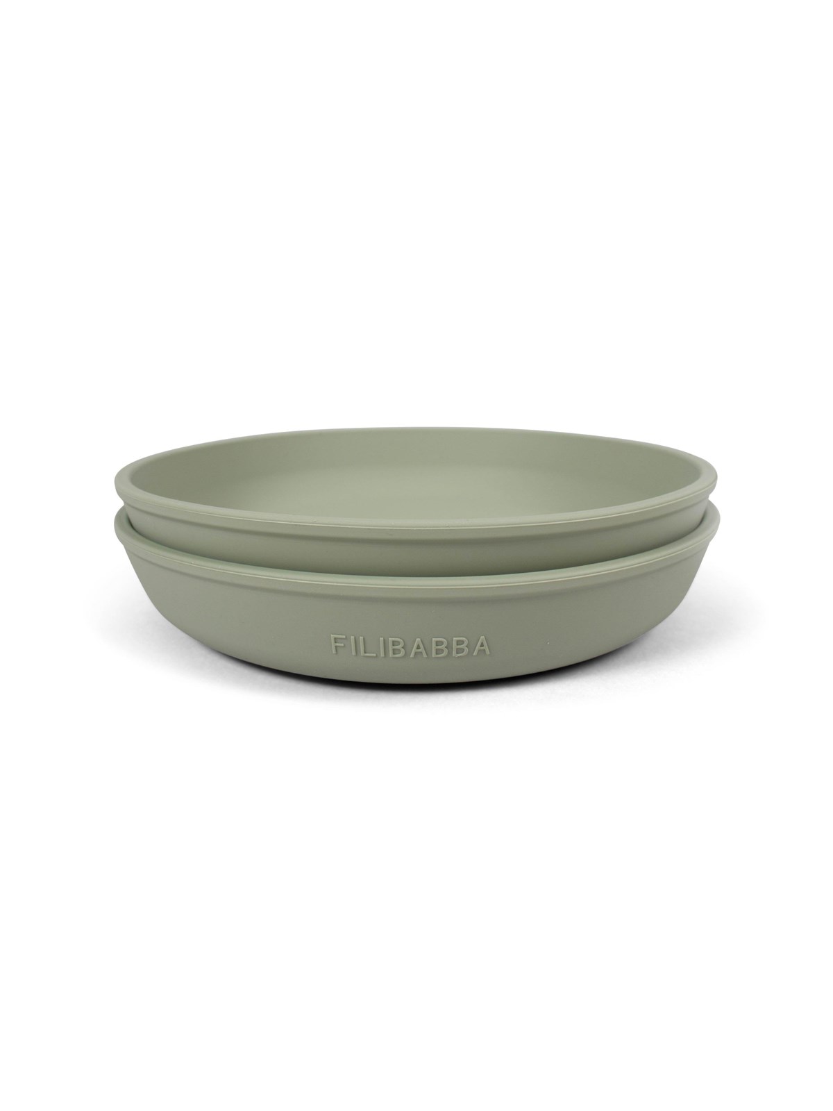 Filibabba Silicone plate 2-pack Green, Babyudstyr