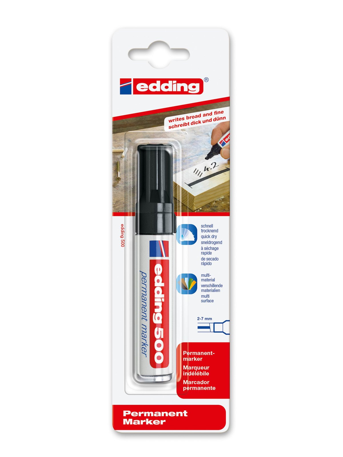 Edding e-500 Permanent marker sort, Tegneværktøj