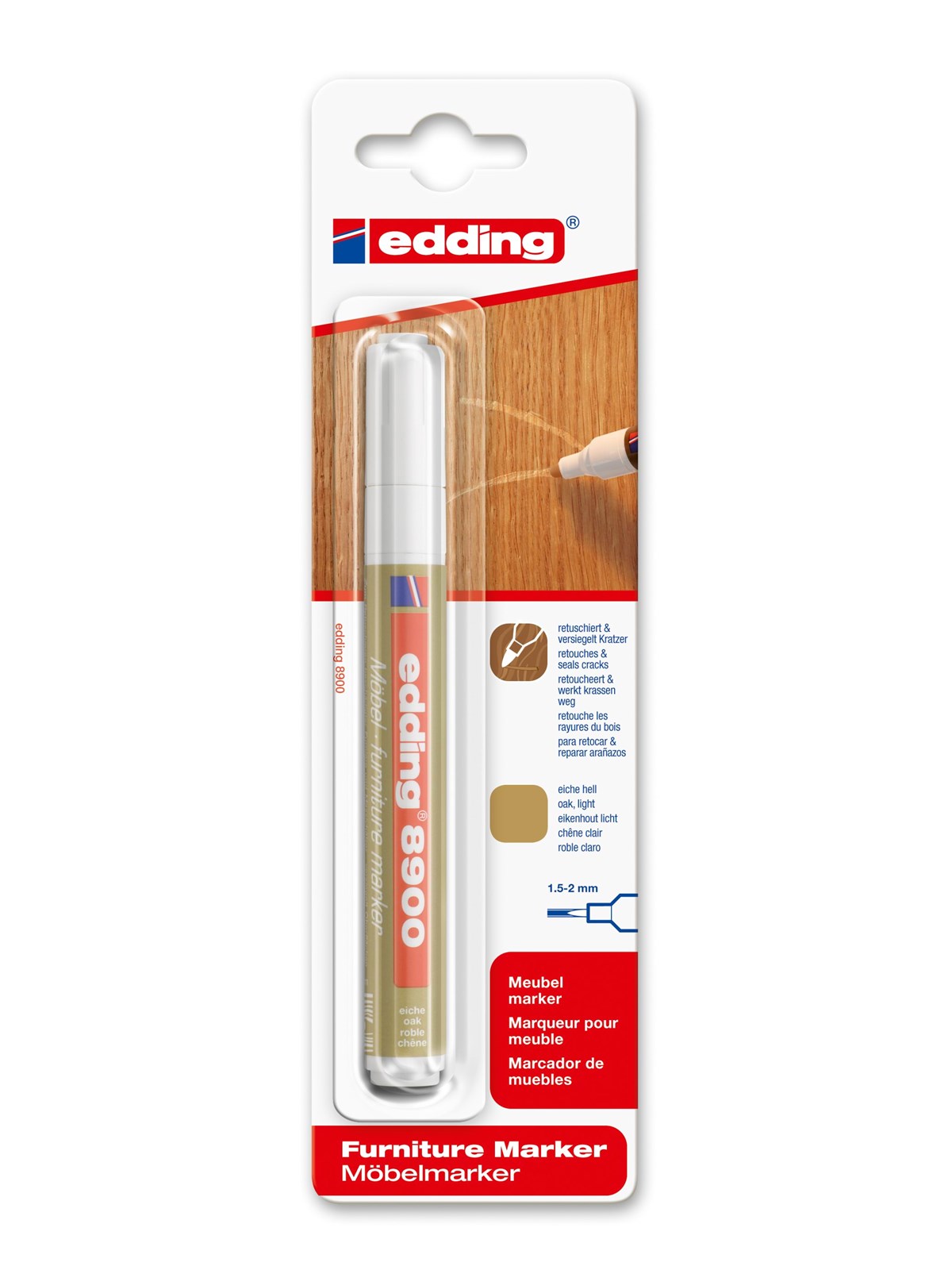 Edding e-8900 møbel marker eg, lys, Værktøj