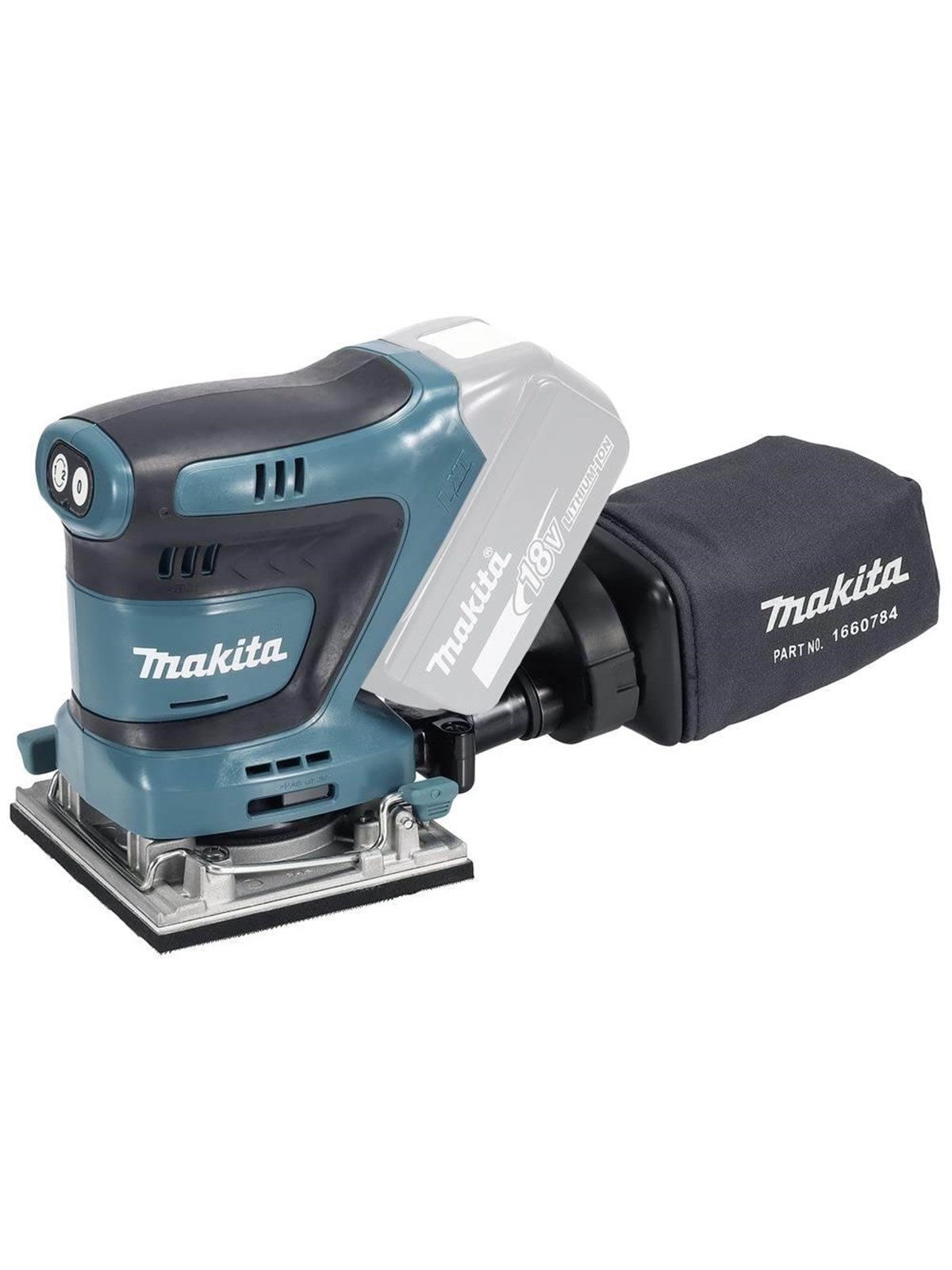 Makita DBO484Z Cordless Orbital Sander (SOLO), Slibemaskine