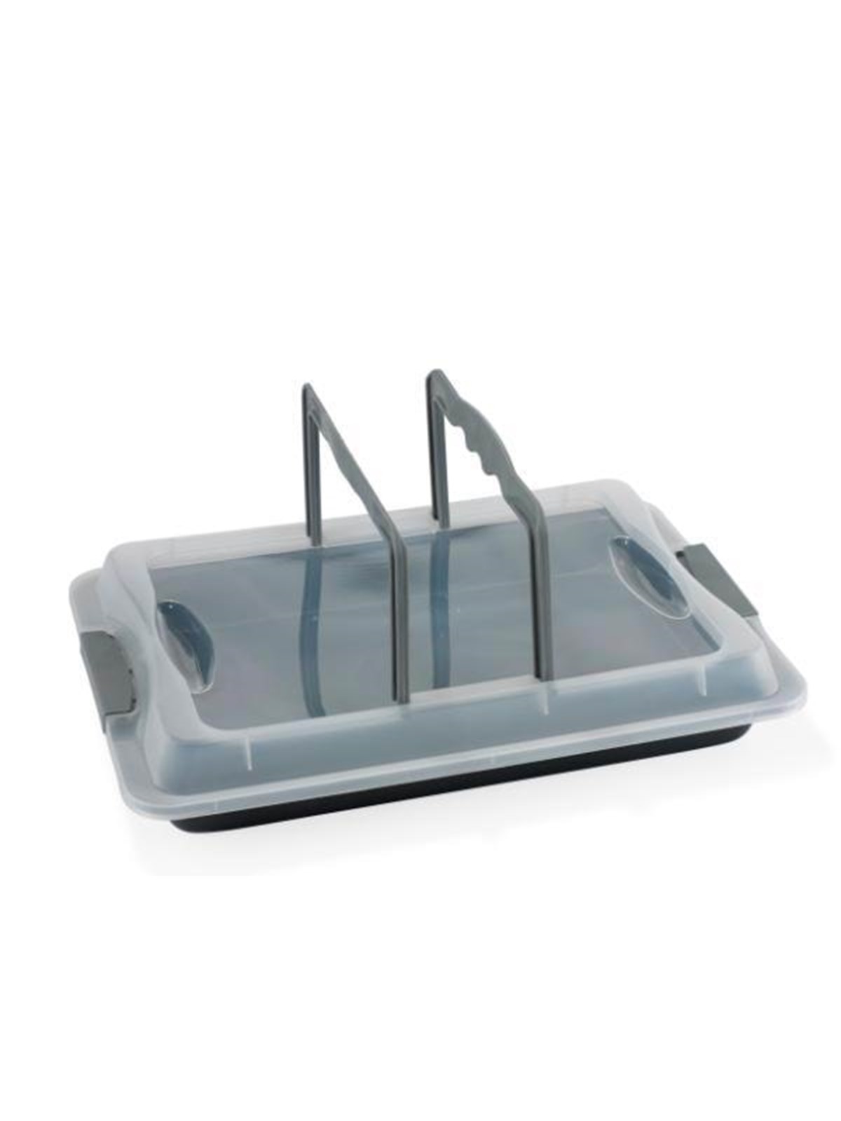 Funktion Bageplade Baking pan with lid 42x29 cm grey