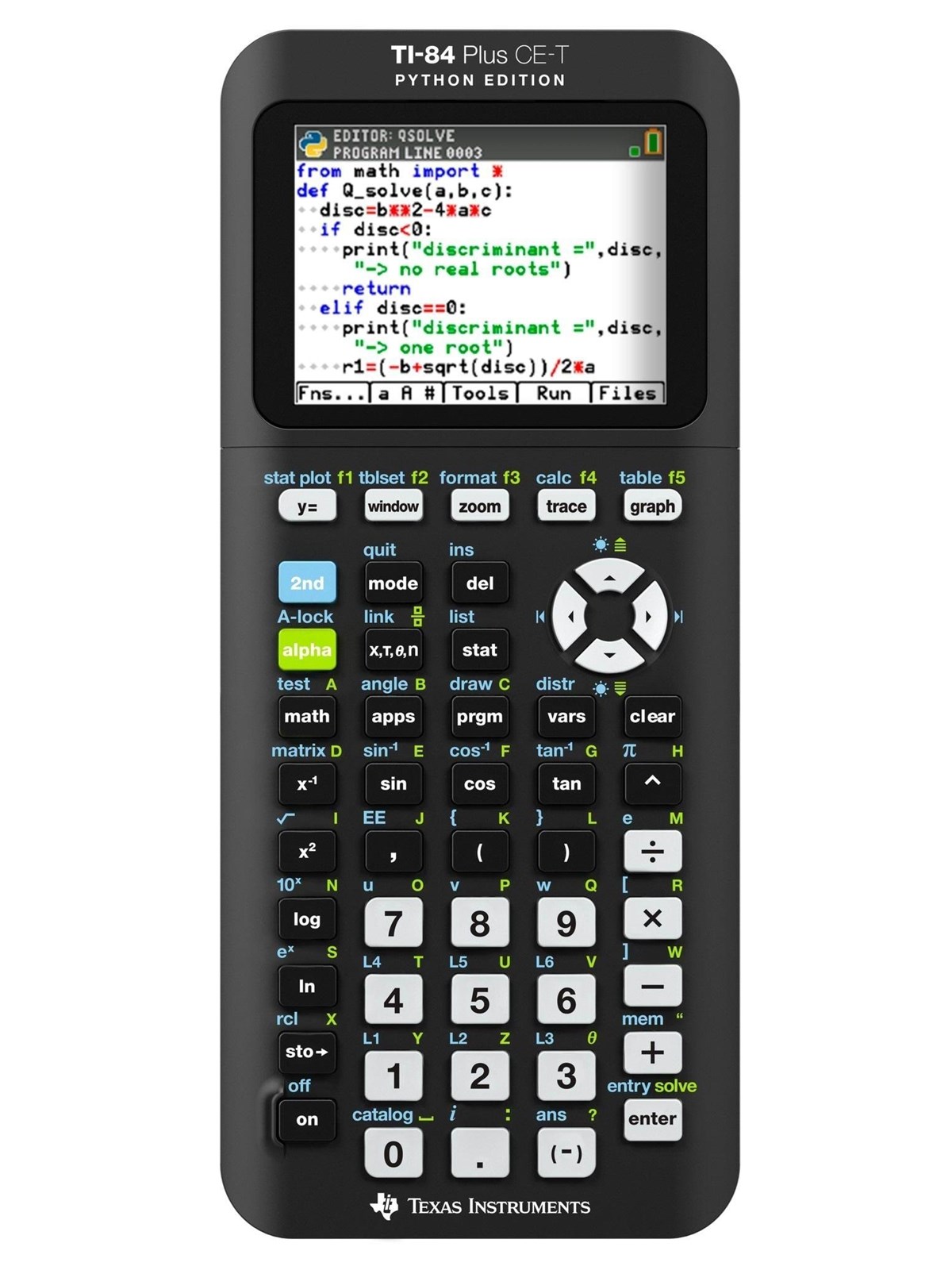 Texas Instruments TI-84 Plus CE-T - 2.8" - Color - USB, Lommeregner