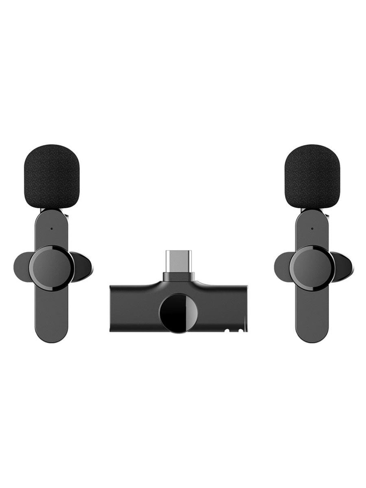 Lippa Dual Wireless Lavalier Microphone With USB-C Connector, Mobil Tilbehør