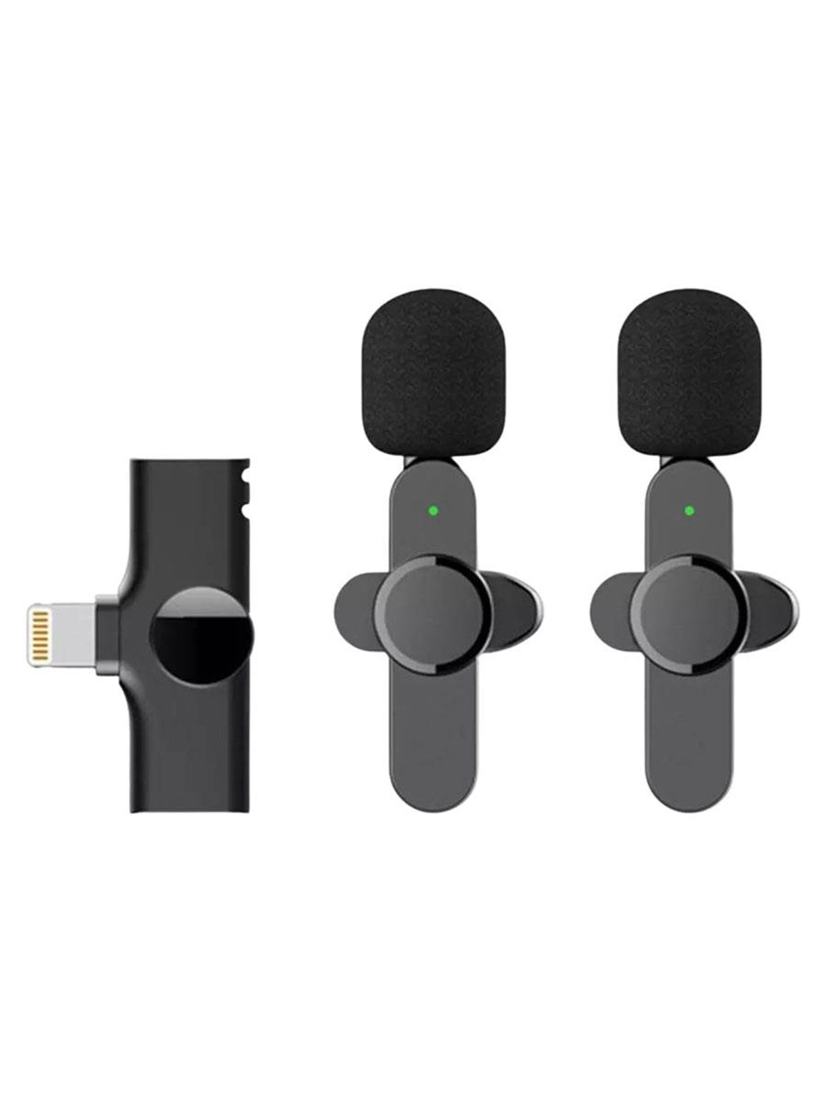 Lippa Dual Wireless Lavalier Microphone With Lightning Connector, Mobil Tilbehør