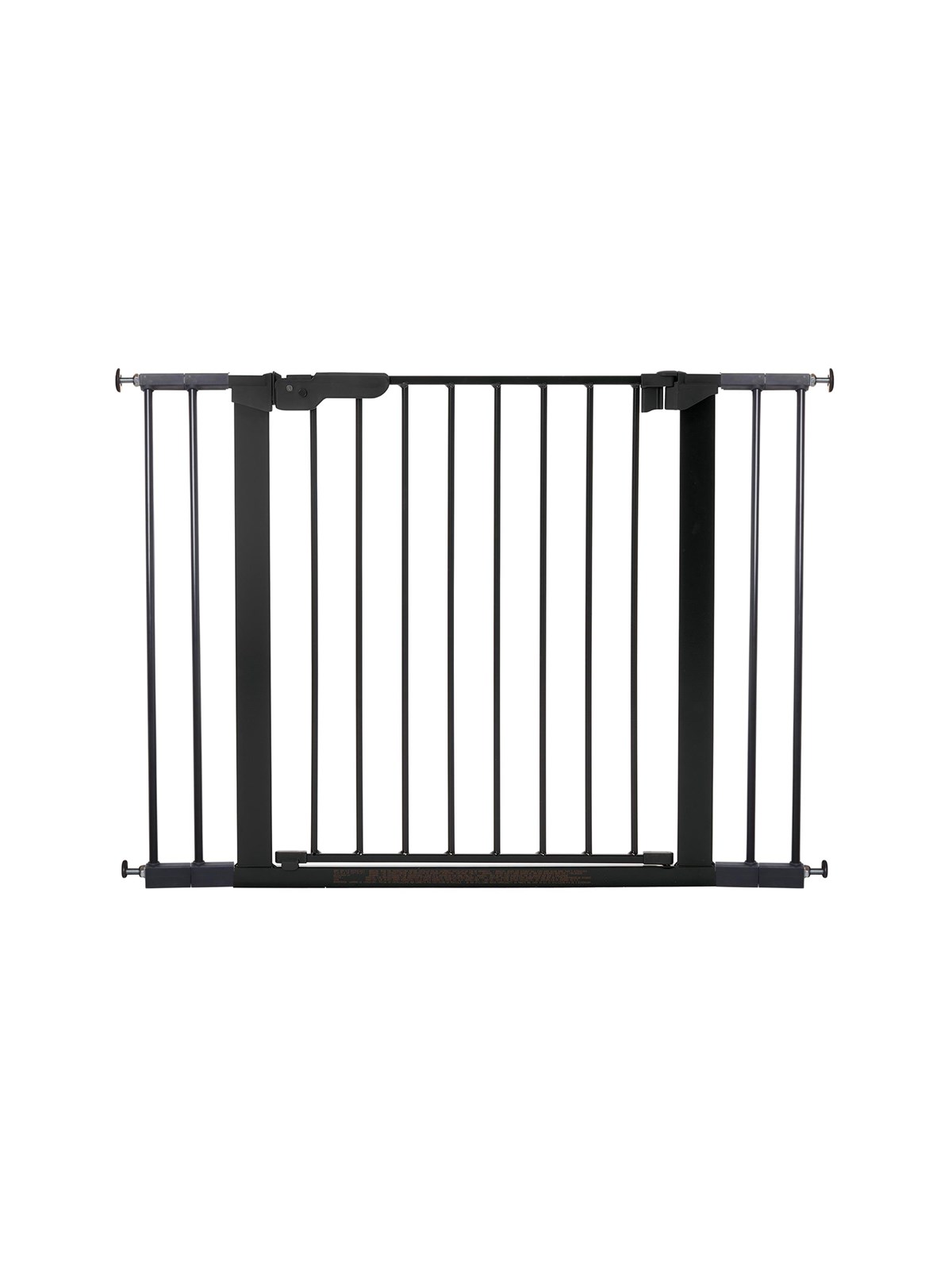 BabyDan Premier sikkerhedsgitter med 4 forlængere, sort, 99-106,3 cm, Babyudstyr