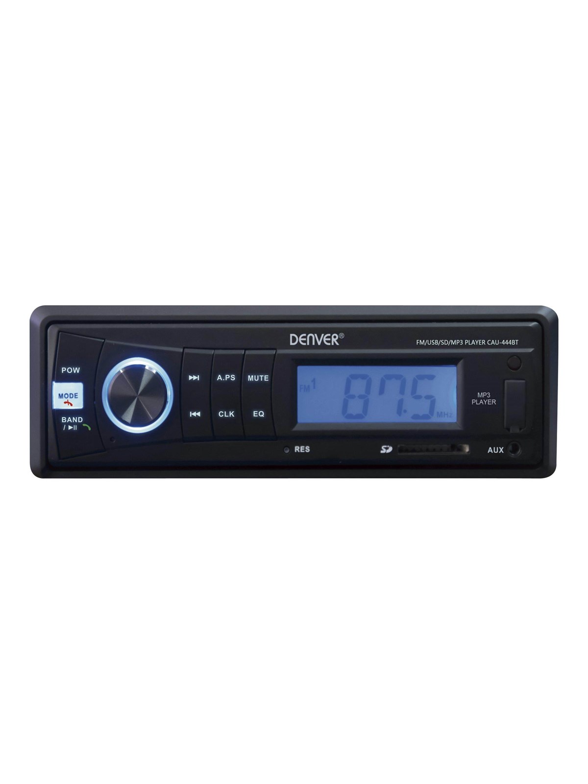 DENVER CAU-444BT - Car - digital receiver - in-dash unit - Single-DIN - Bilradio