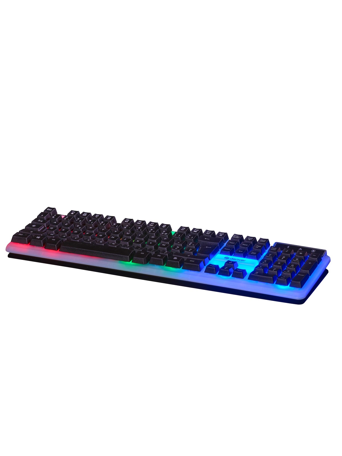 DENVER GKB-232 NORDIC - Gaming Tastatur - Nordisk - Sort, Tastatur