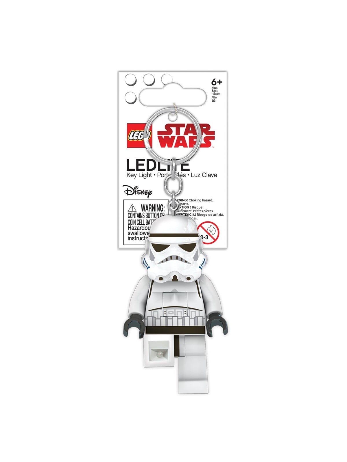 Euromic Lego star wars storm trooper nøglering med LED lys, Skoletilbehoer