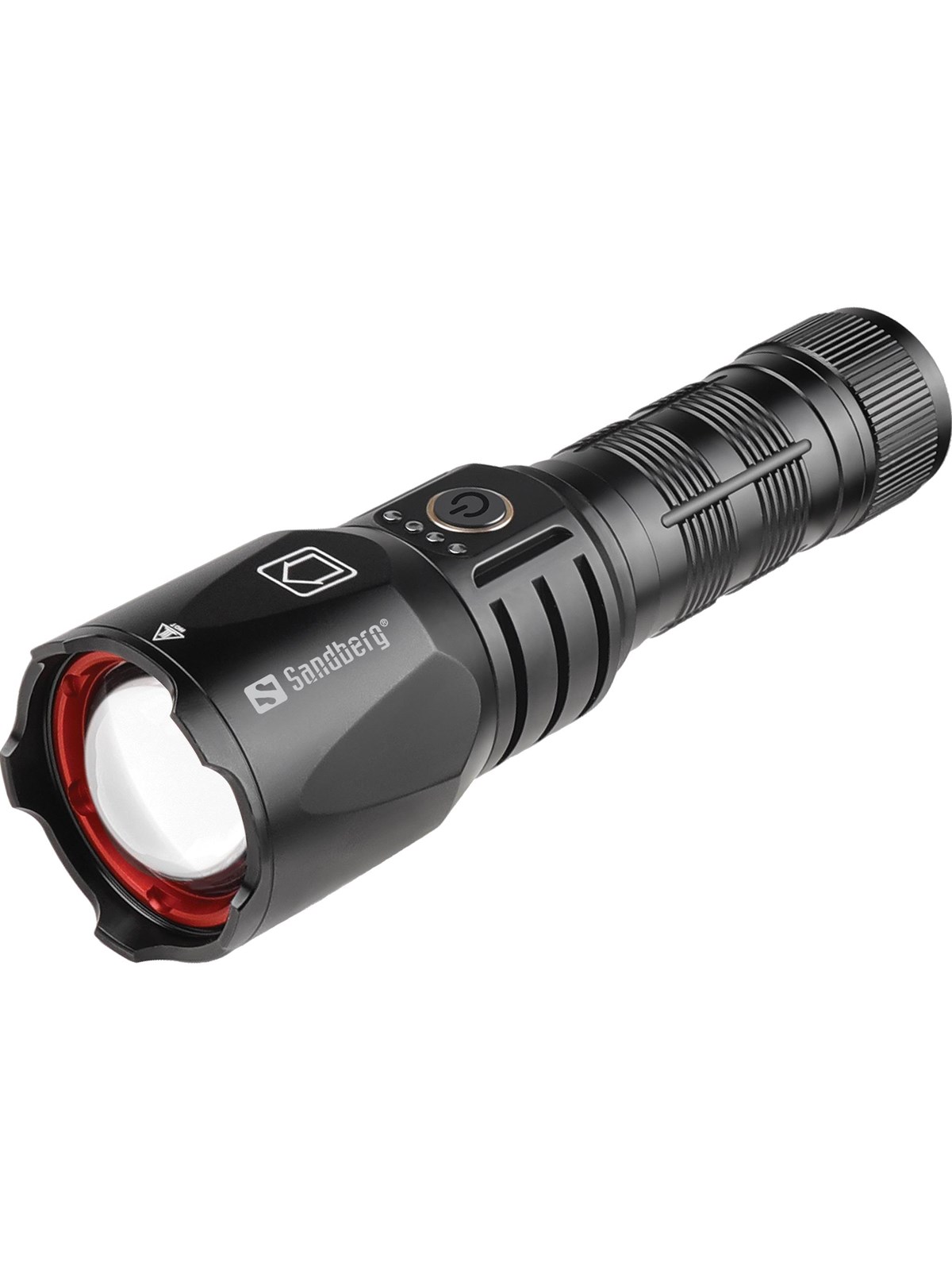 Sandberg Survivor Torch Powerbank 5000 mAh Powerbank - Sort - 5000 mAh, Powerbank