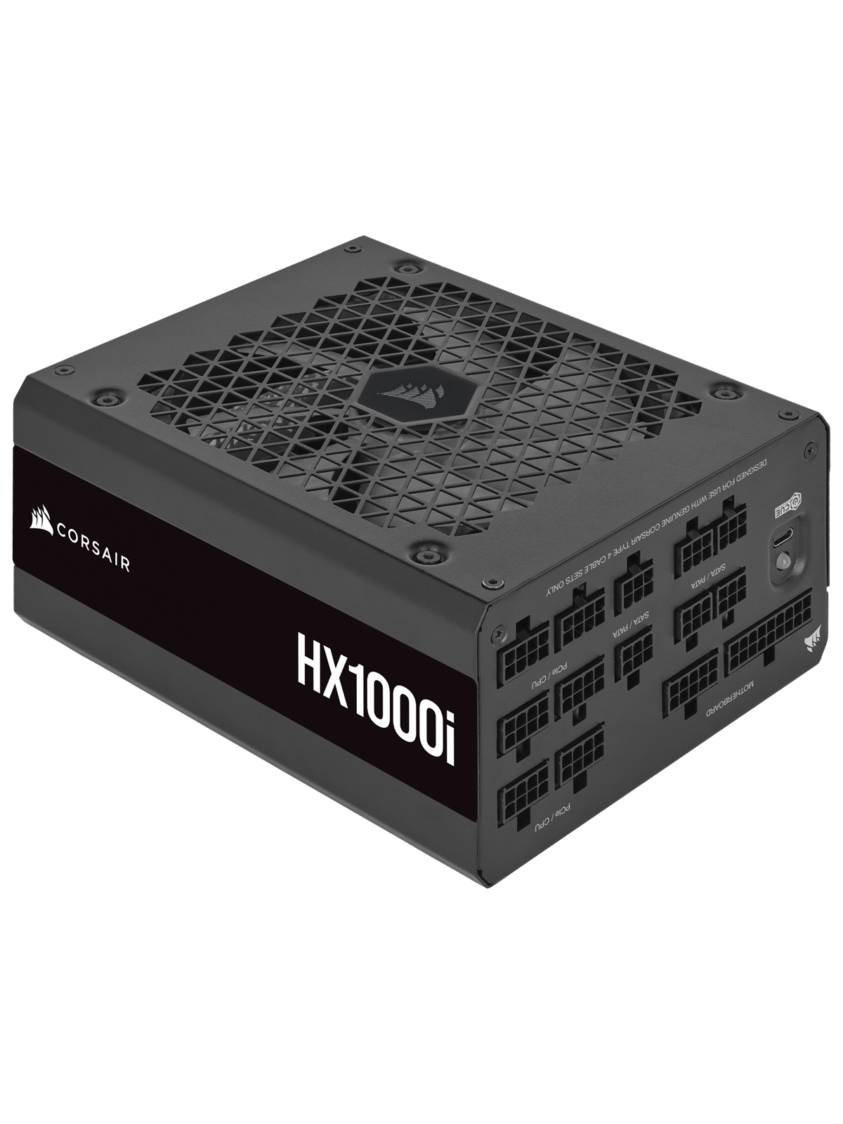 Corsair HX1000i (2023) Strømforsyning - 1000 Watt - 140 mm - ATX 3.1 - 80 Plus Platinum certified