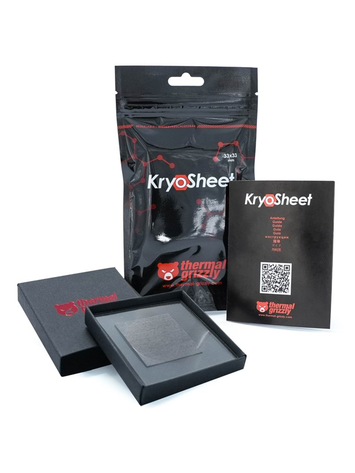 Thermal Grizzly KryoSheet thermal pad - 33 x 33 mm - Termisk Plade, Cpu Køler