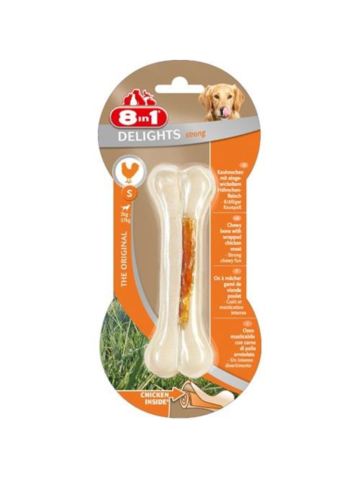 8 in 1 8in1 Delights chewing bone Strong S, Hundeudstyr