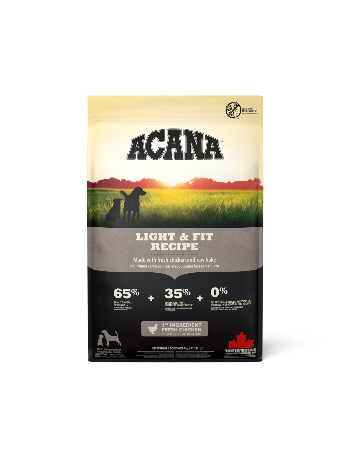 Acana Light & Fit Recipe Dry Dog Food 11.4kg, Hundeudstyr