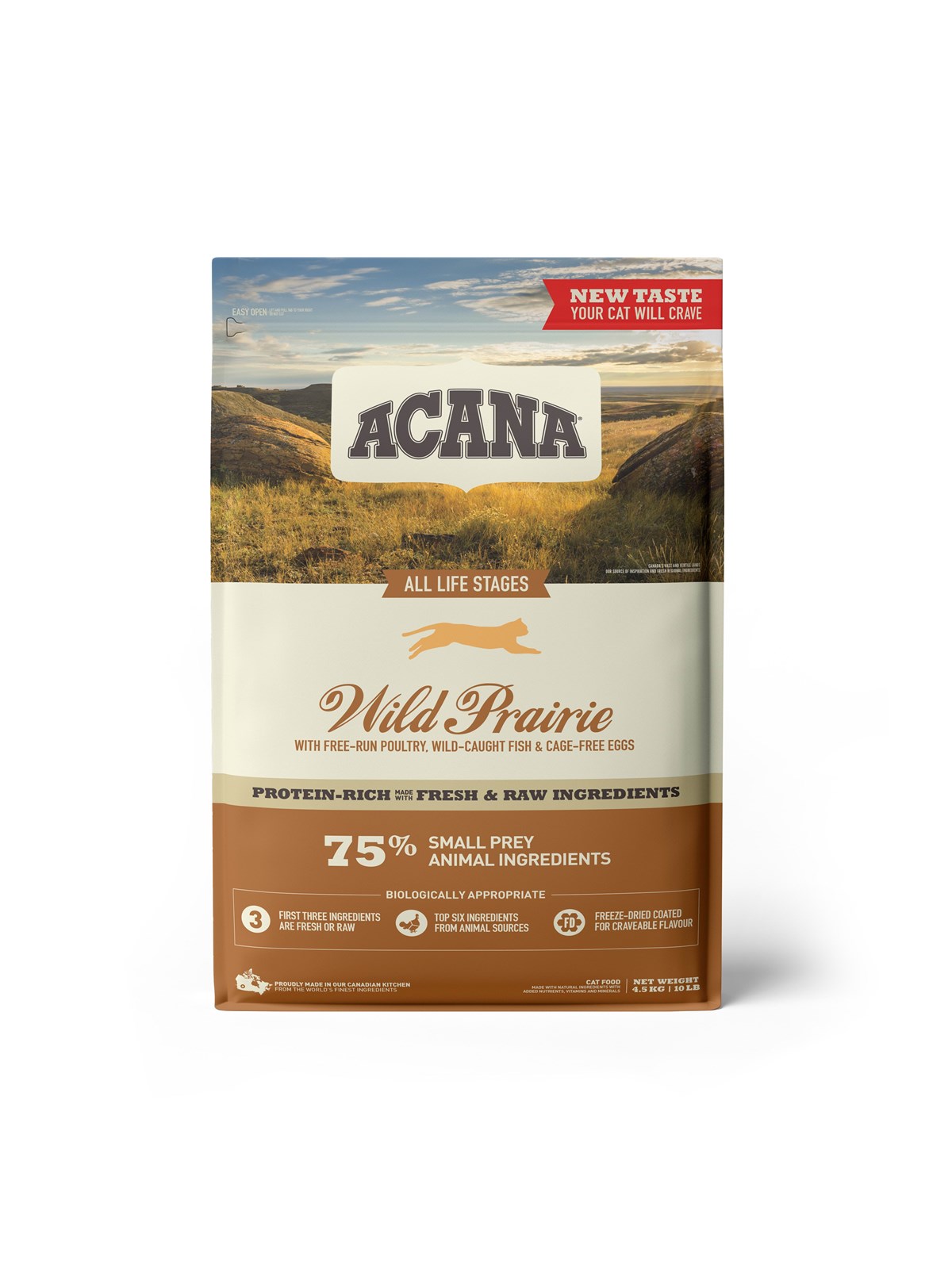 Acana Wild Prairie Dry Cat Food 4.5kg, Katteudstyr