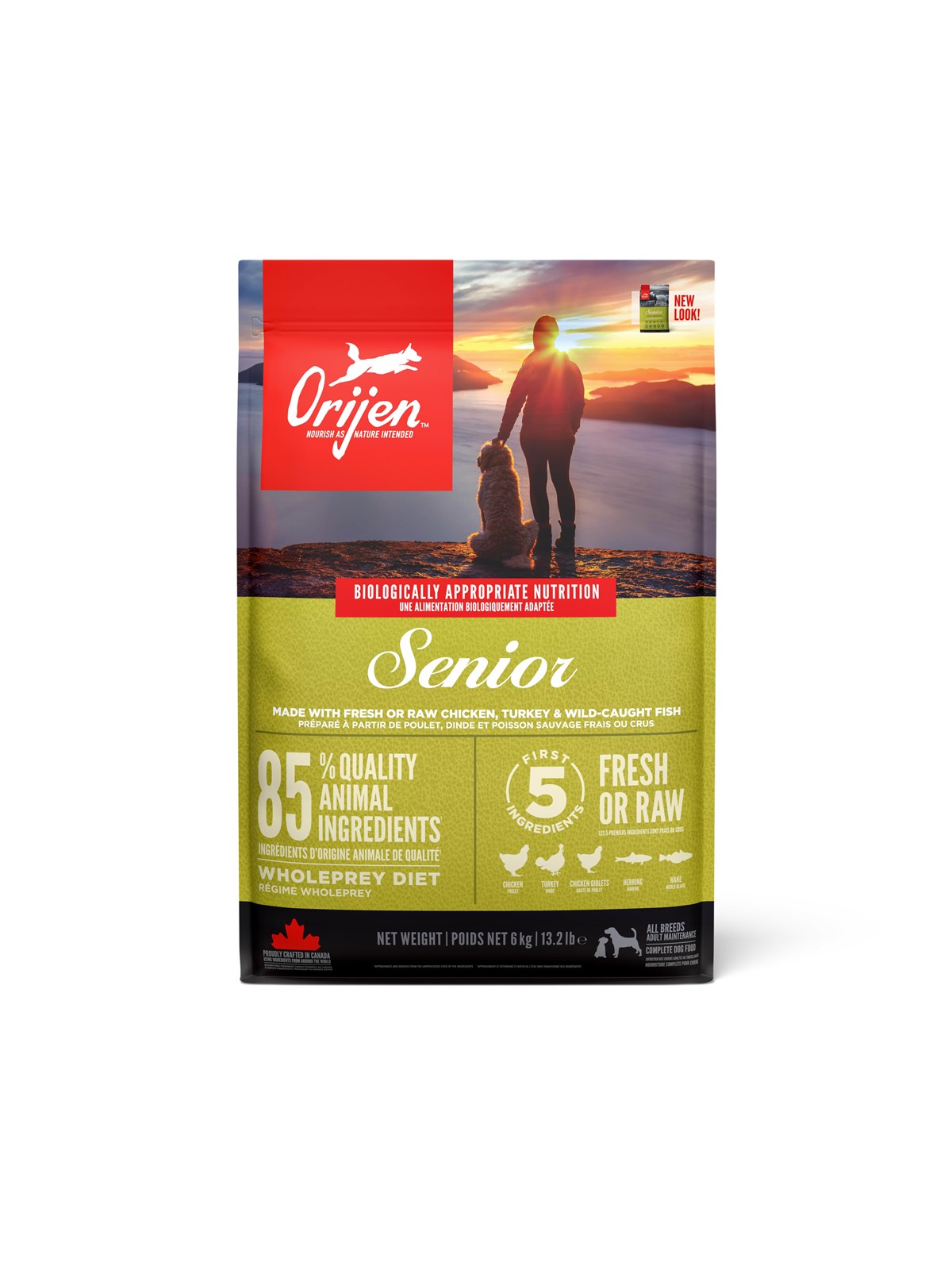 ORIJEN Senior Complete Dry Dog Food 6kg, Hundeudstyr