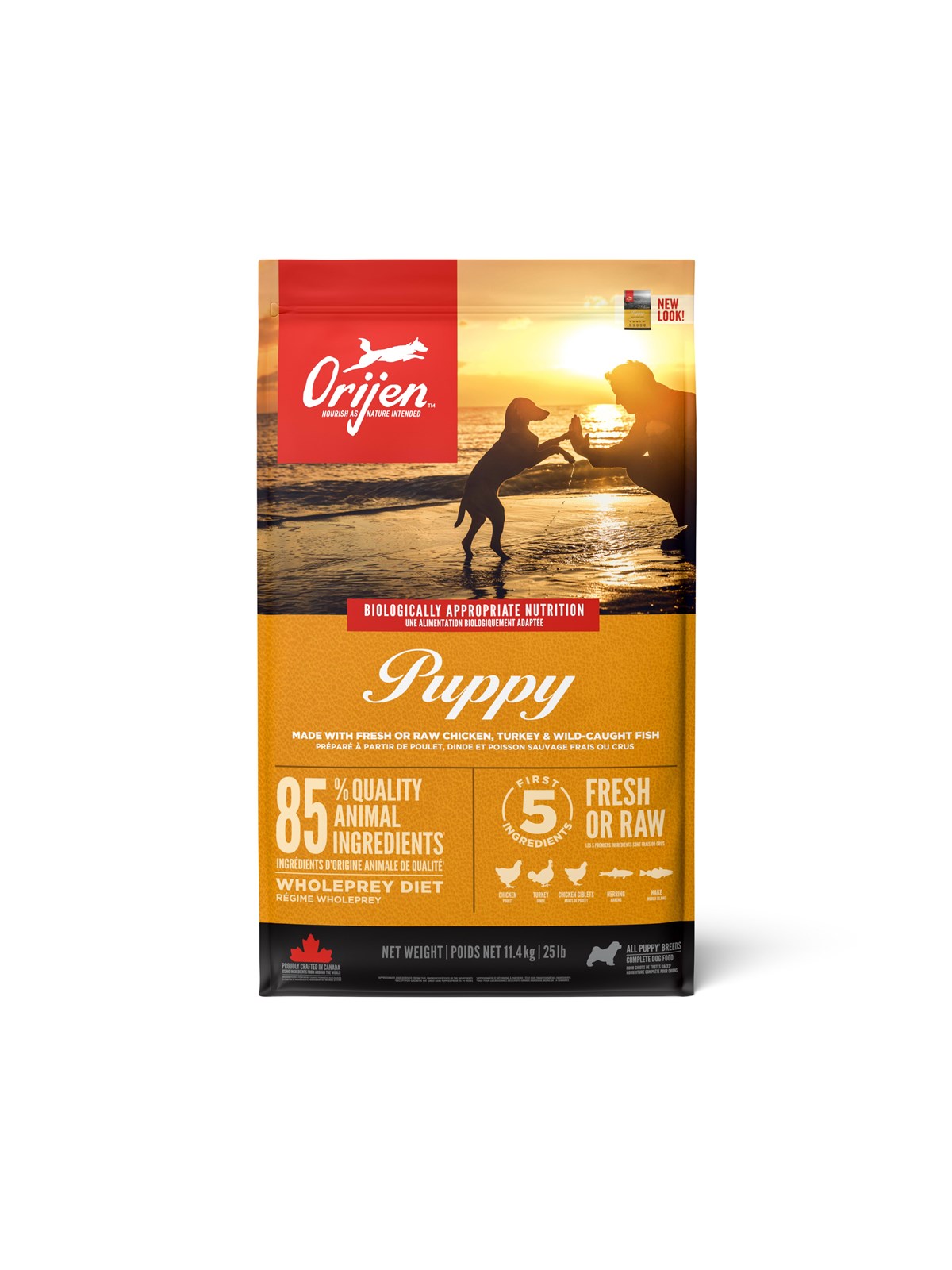 ORIJEN Puppy Complete Dry Dog Food 11.4kg, Hundeudstyr