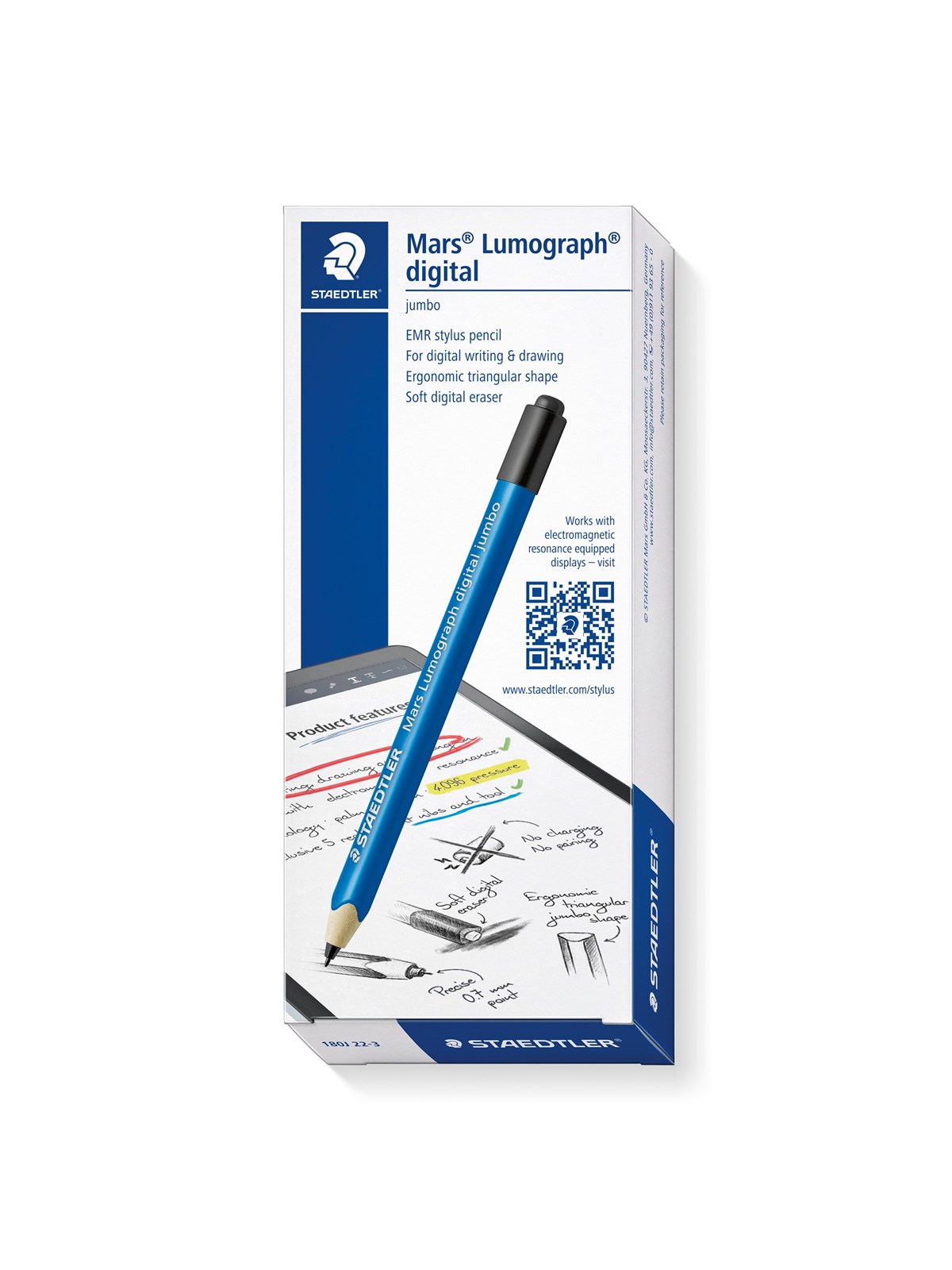 Stædtler Mars Lumograph digital jumbo Stylus pencil, Tegneværktøj