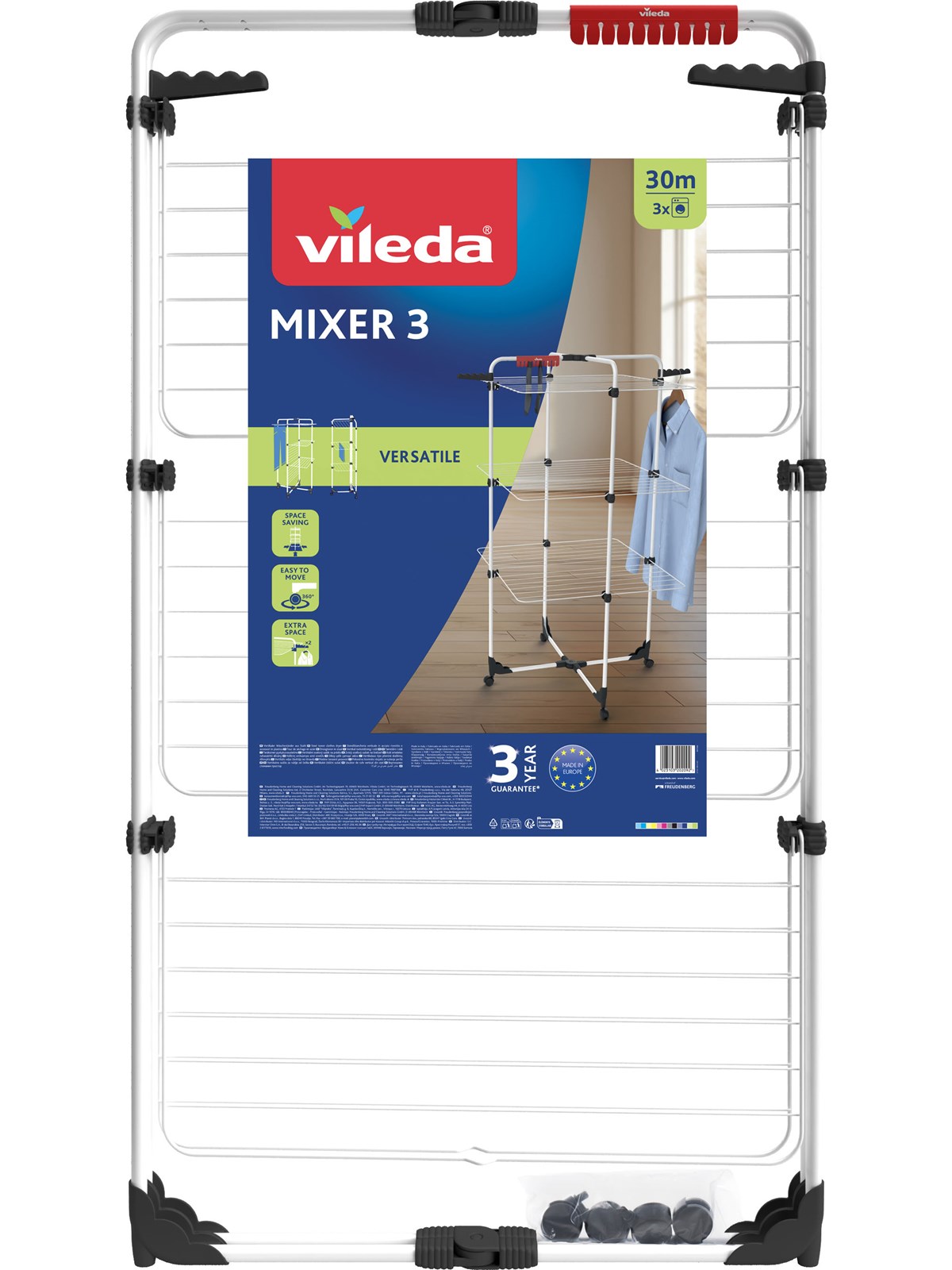 Vileda Mixer 3 laundry dryer, Toerrestativ