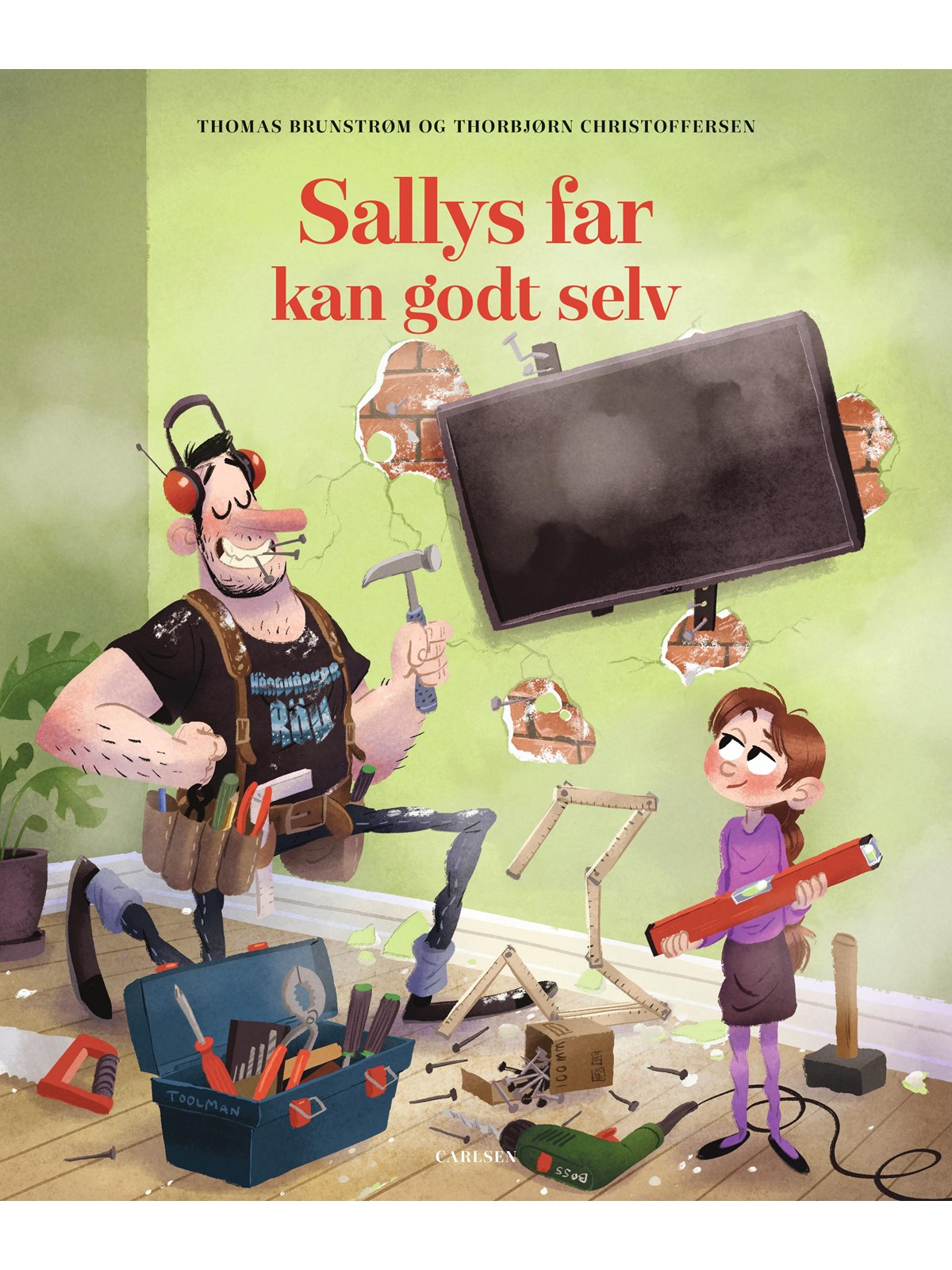Sallys far kan godt selv - Børnebog - Hardcover, Børnebog