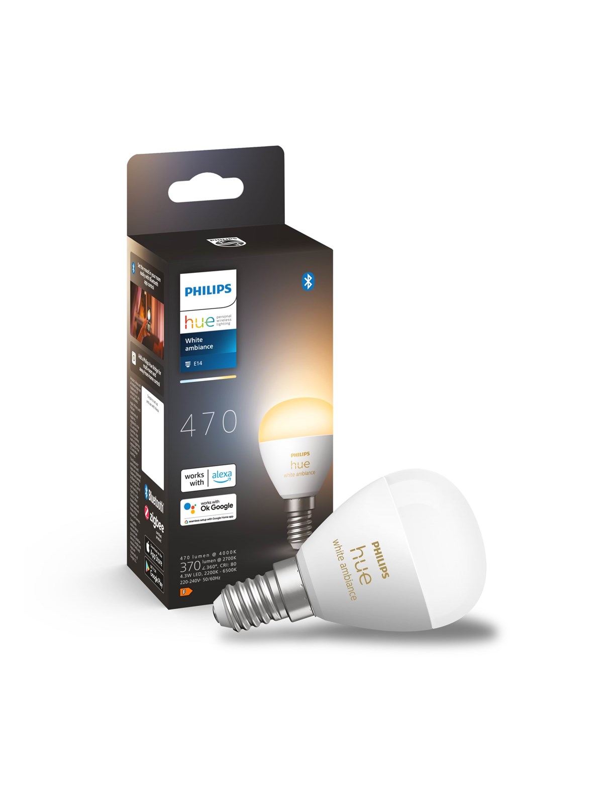 Philips HueWA 5.1W Luster E14 1 Pack, Smart Home