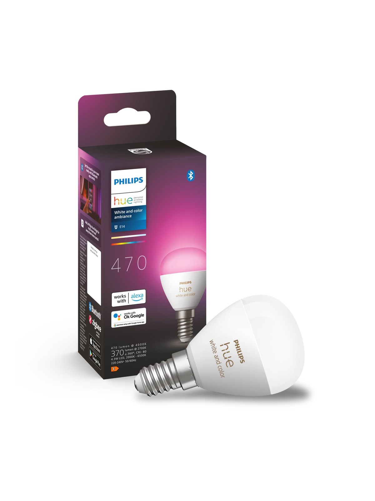 Philips Hue WCA 4.3W Luster E14 1 Pack, Smart Home