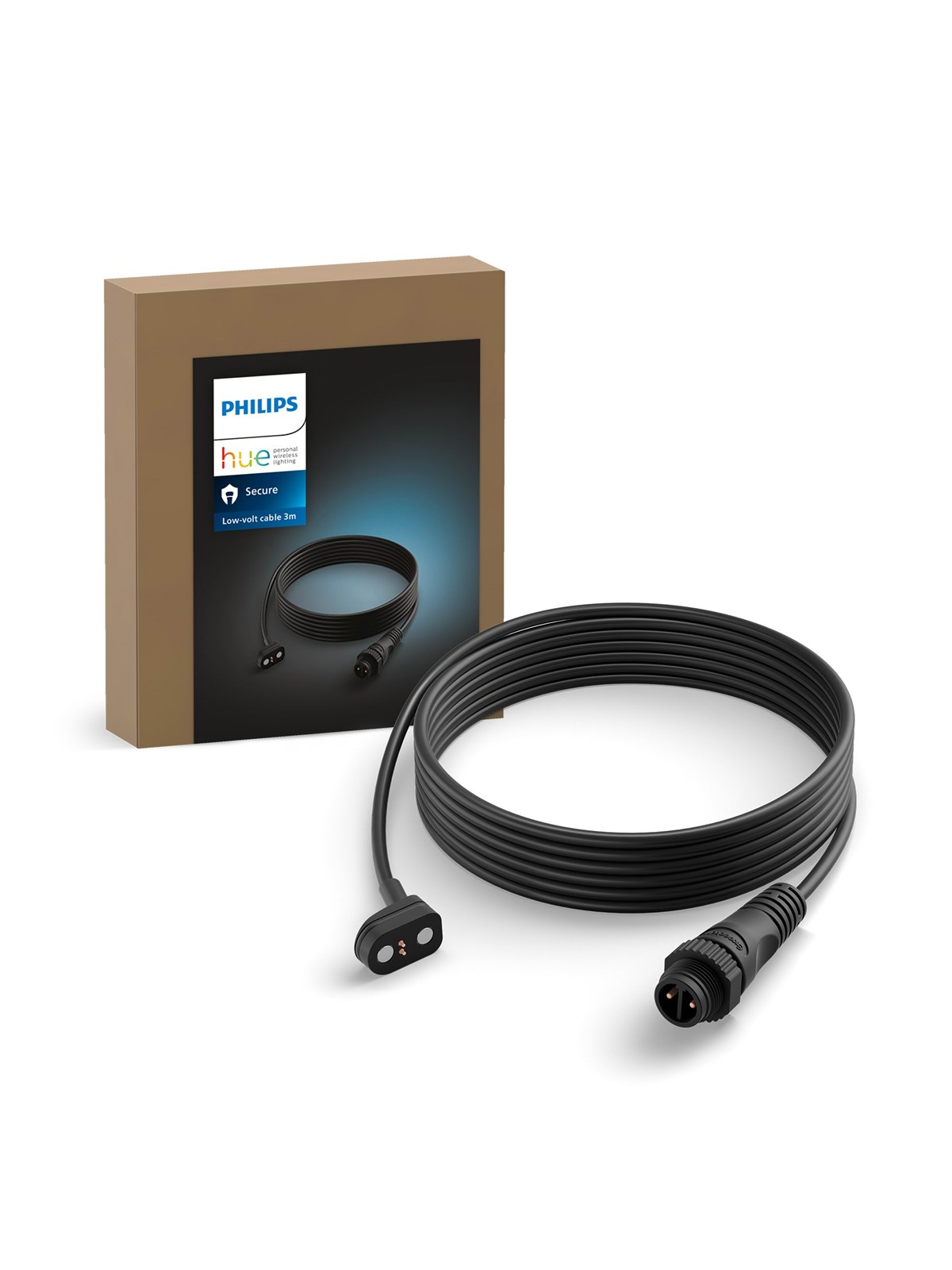 Philips Hue 3m CSA-2DA Cable Black (24v outdoor), Smart Home