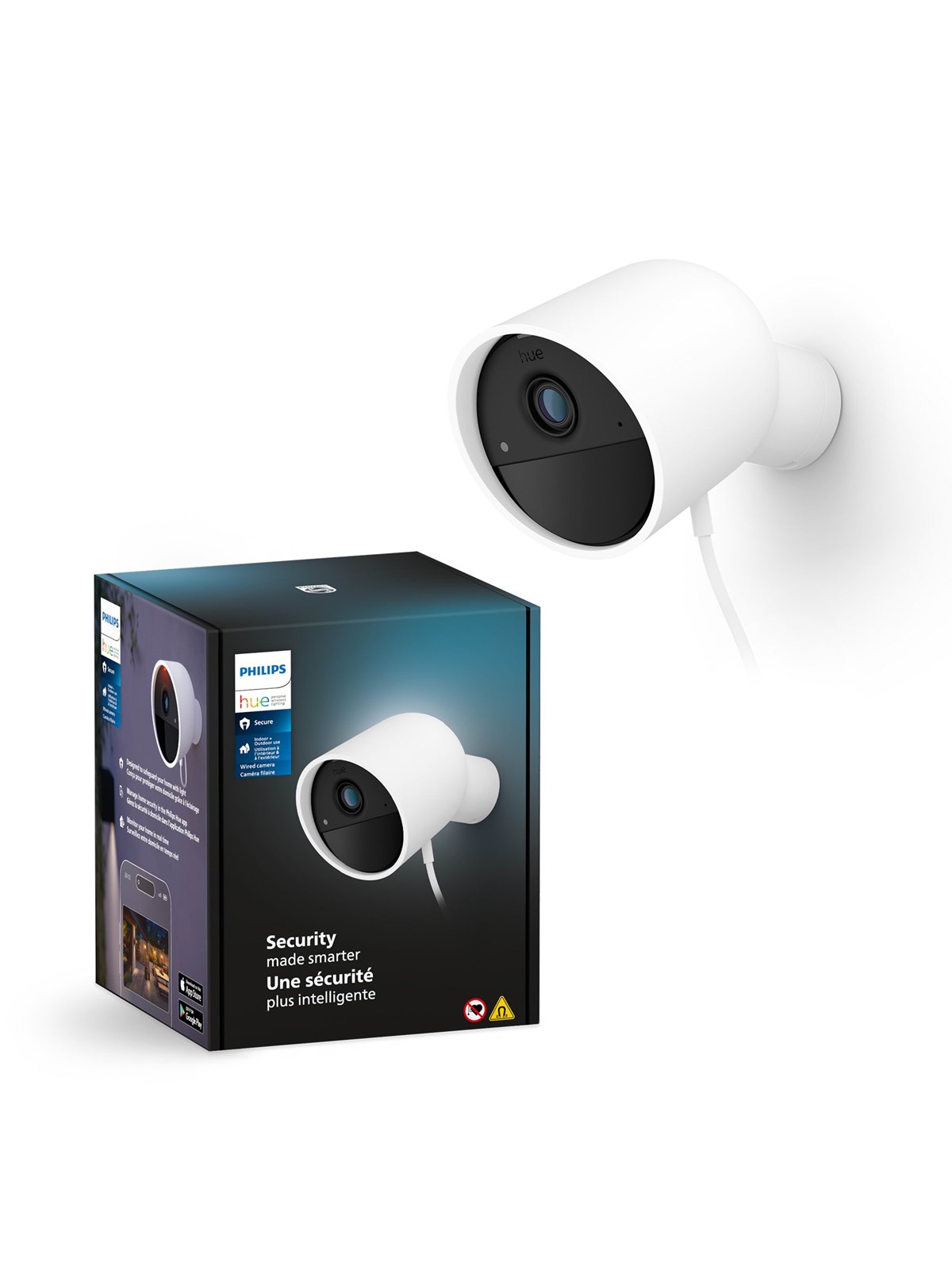 Philips Hue Secure Camera Wired | White 1 pack, Smart Home