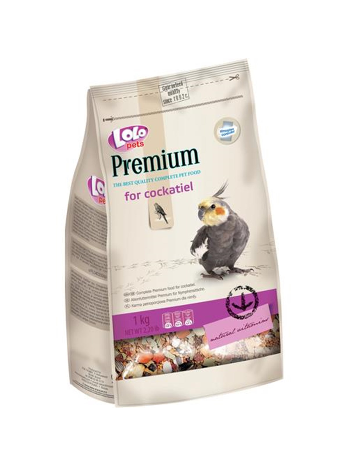 Lolo Pets Parakeet feed Premium 1000g, Fuglefoder Snacks Vitaminer