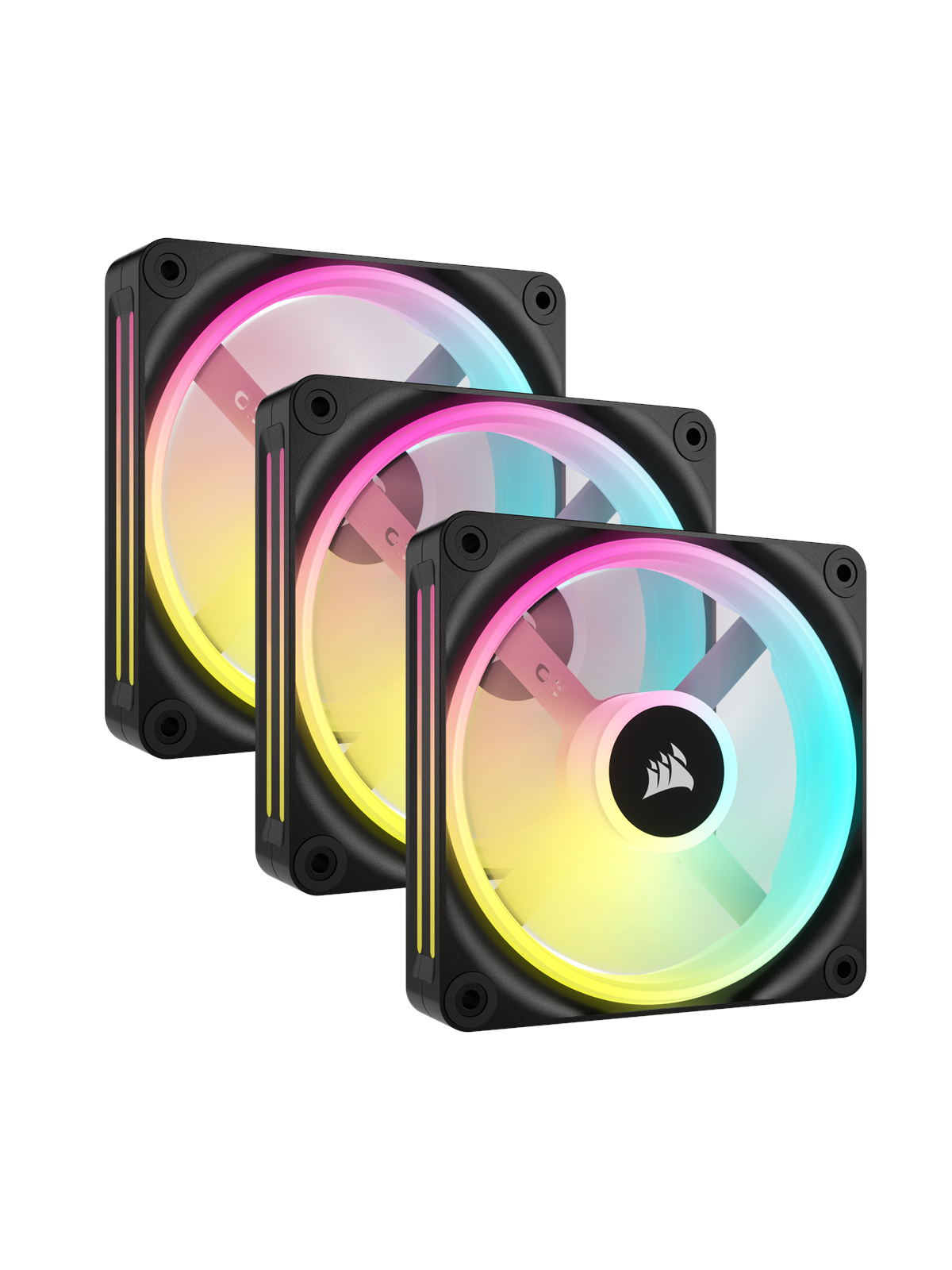 Corsair iCUE LINK QX120 RGB Starter Kit - Black, Kabinetkøler