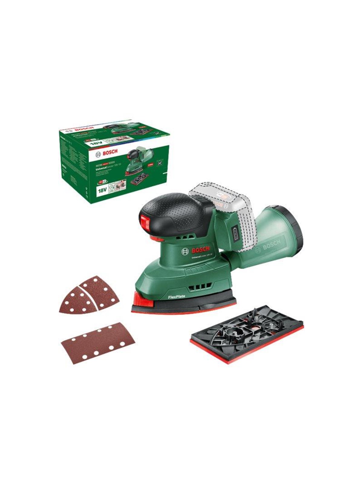 Bosch UniversalSander 18V-10 (SOLO), Slibemaskine