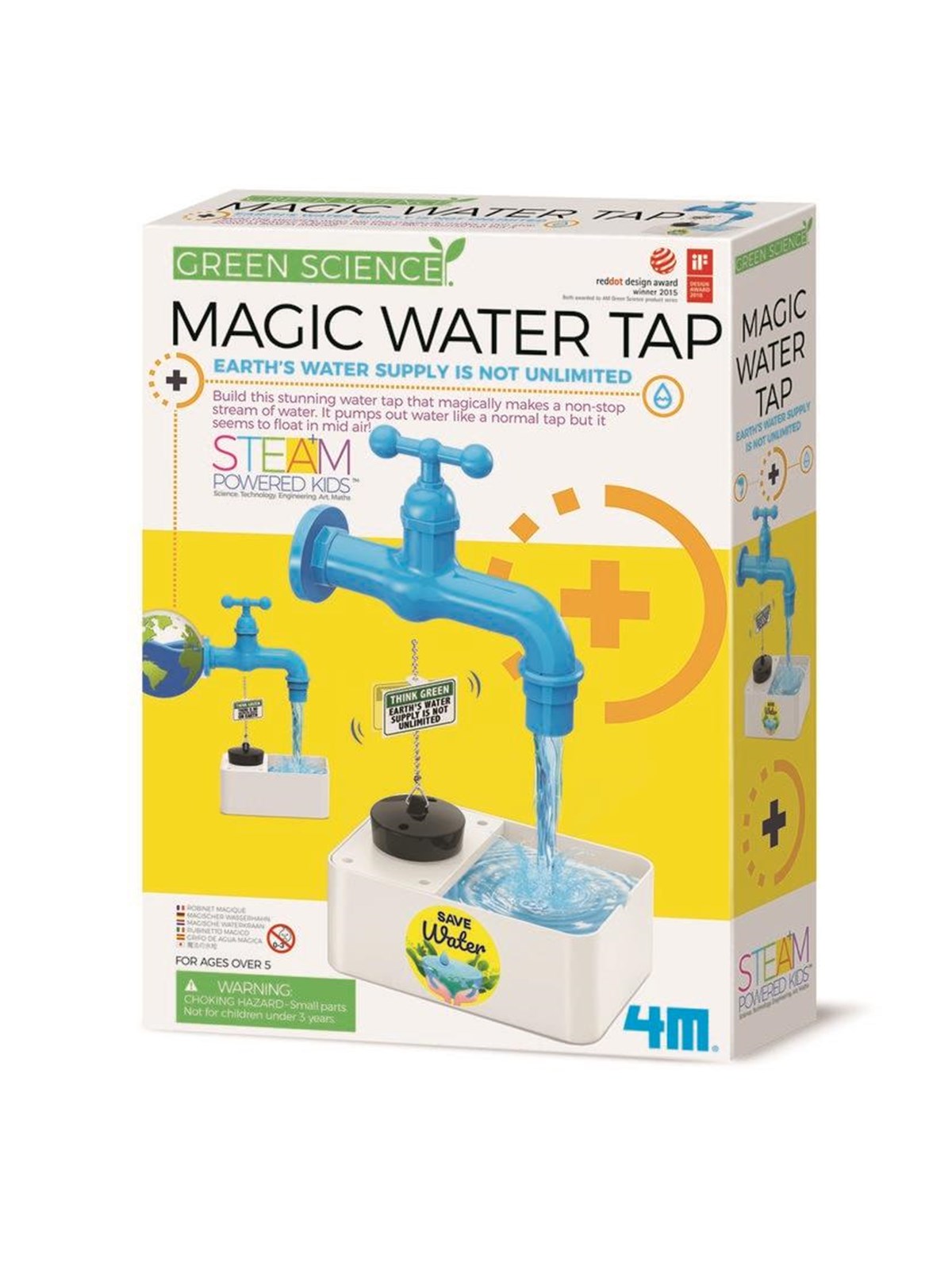 4M Green Science / Magic Water Tap, Kreativt Legetøj