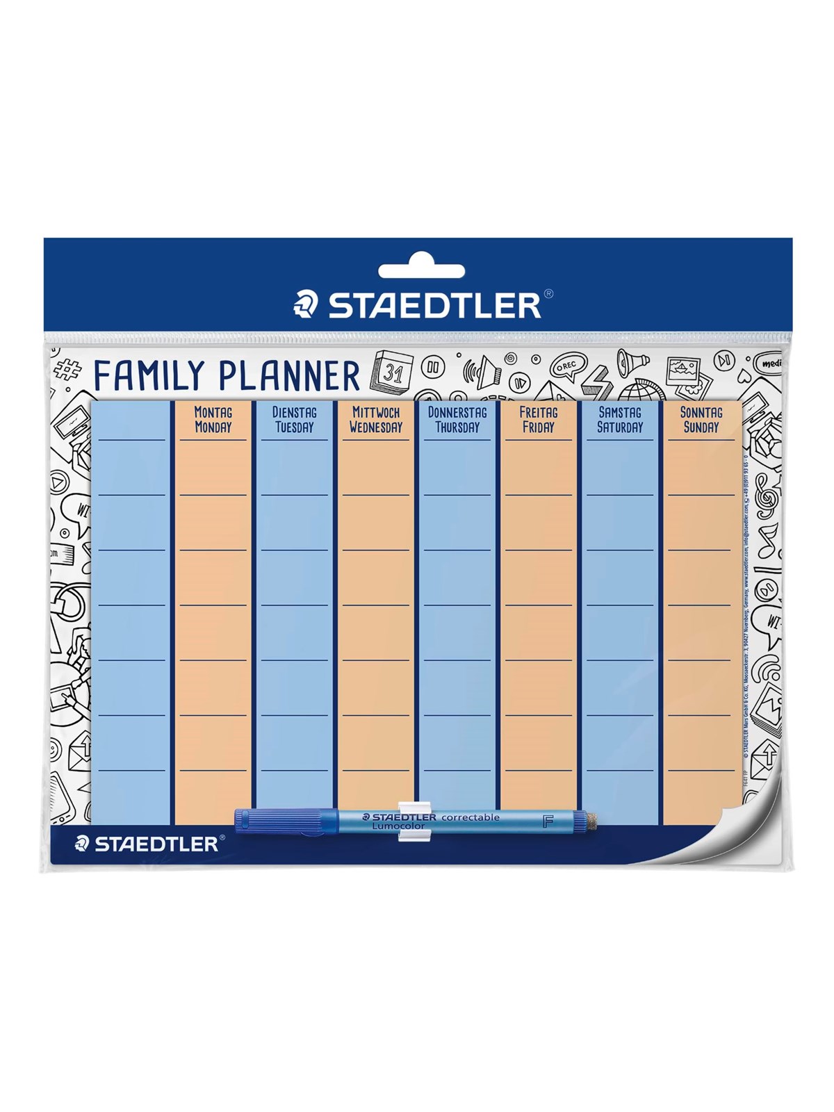 Stædtler Lumocolor Familie Kalender, Kalender