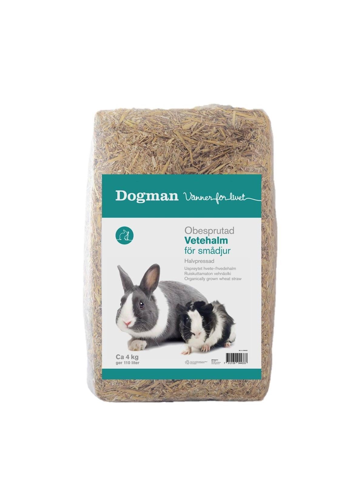 Dogman Wheat Straw 4kg 110L, Gnavere