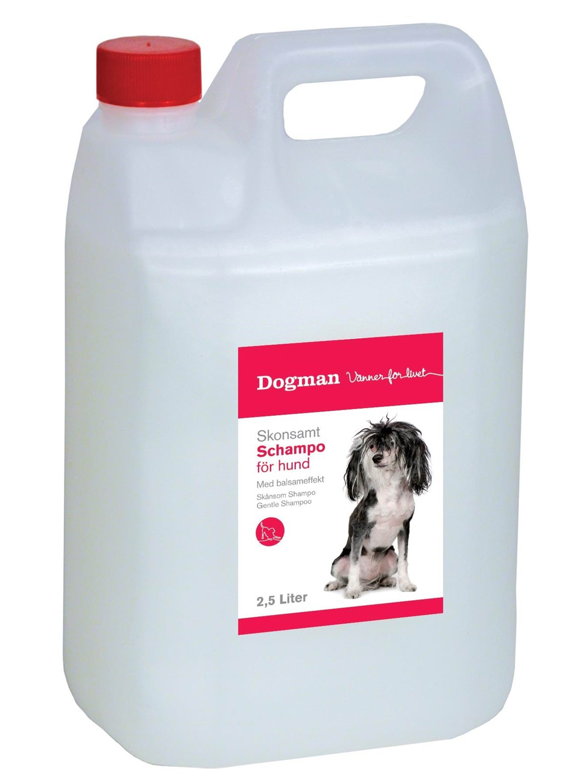 Dogman Skånsom Hundeshampoo - Mild og Fugtgivende 2,5L, Hundeudstyr