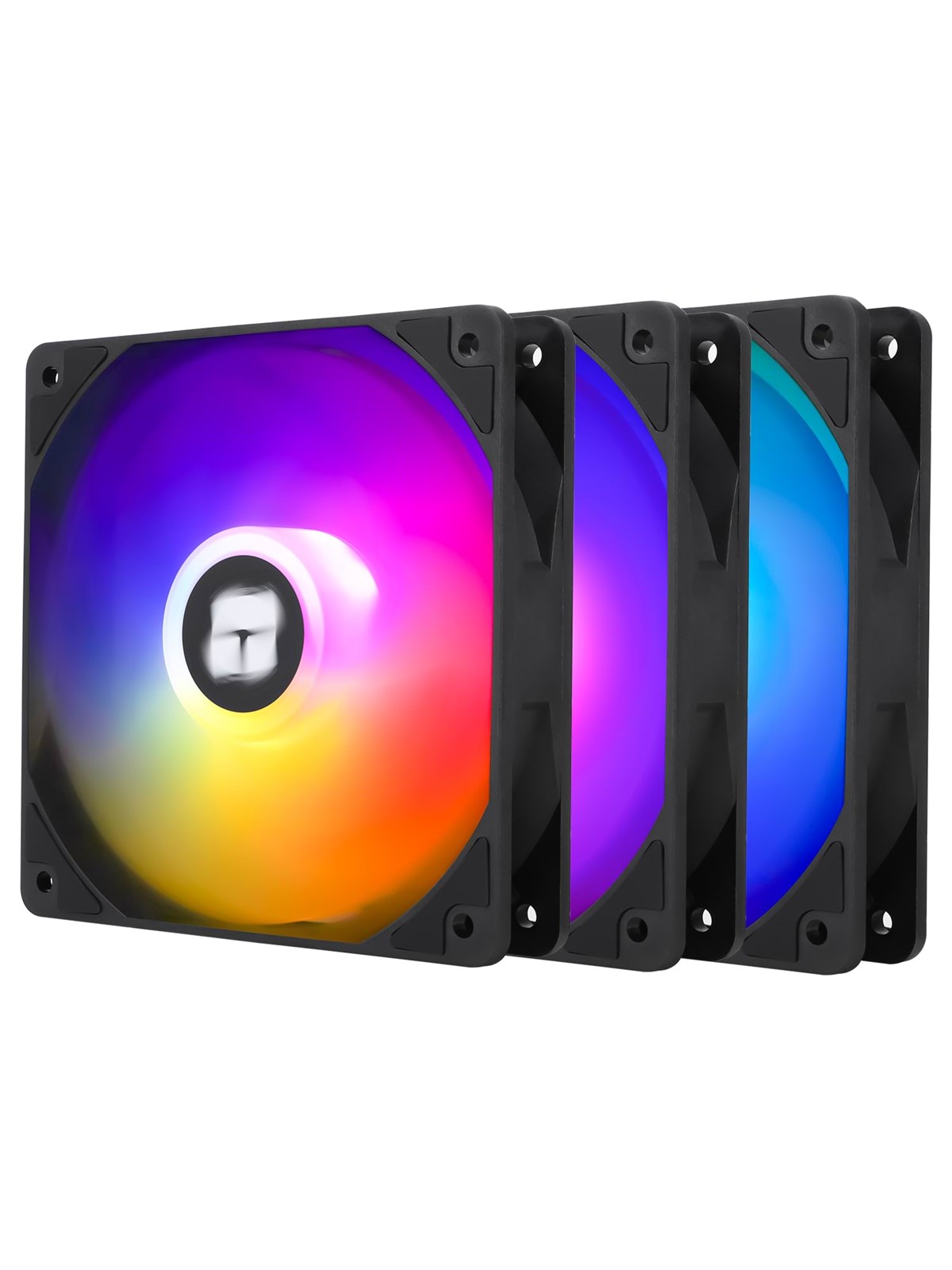 Thermalright TL-C12C-S ARGB - Black (3-pack) - Kabinet køler - 120mm - Sort med RGB LED lys - 26 dBA