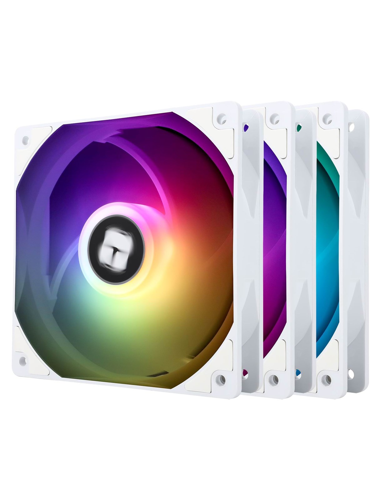 Thermalright TL-C12CW-S ARGB - White (3-pack) - Kabinet køler - 120mm - Hvid med RGB - 26 dBA