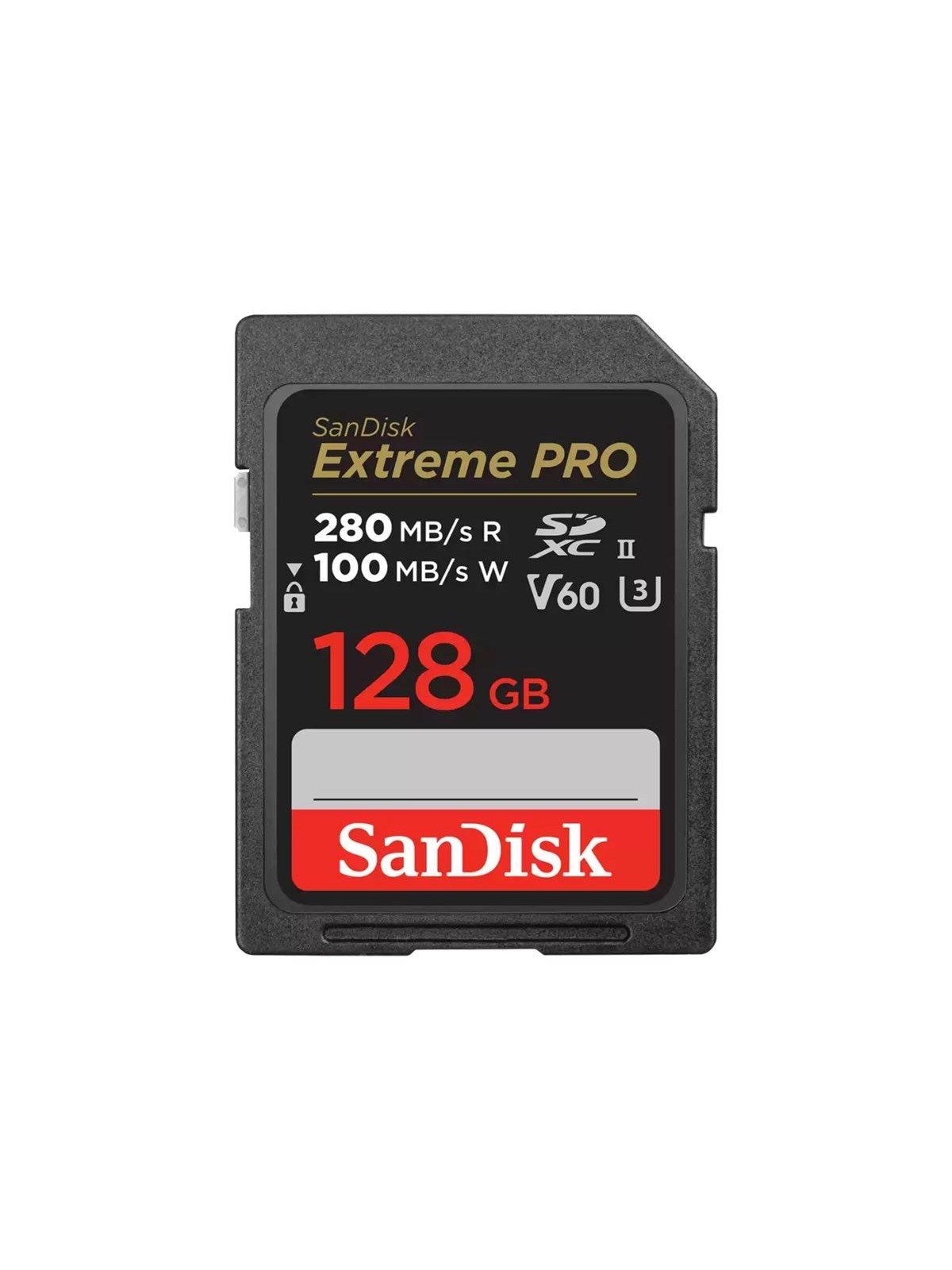SANDISK Extreme Pro - SD - 280MB/s - 128GB, Hukommelseskort