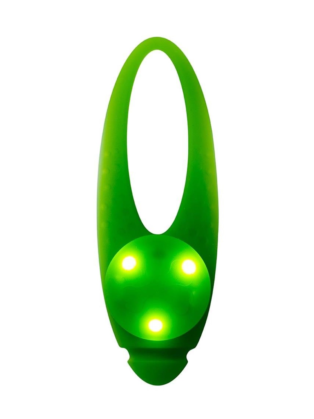 Dogman LED Silikone blinker Grøn, Hundeudstyr