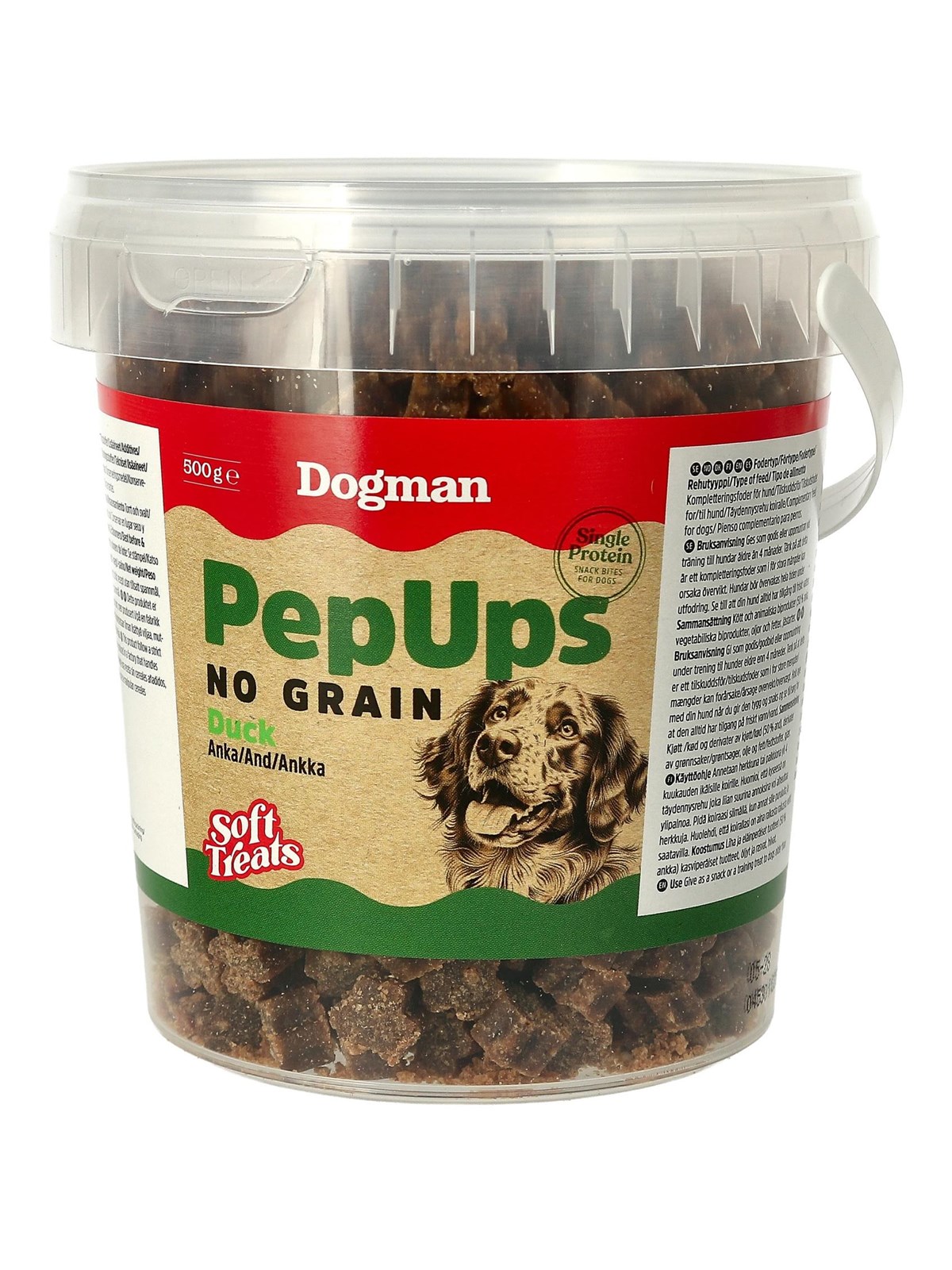 Dogman Pep Ups No Grain And Hundegodbidder 500g, Hundeudstyr