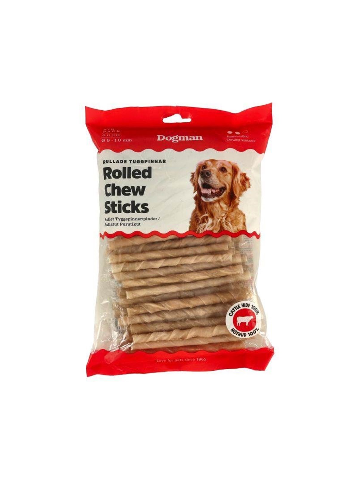 Dogman Tyggepinde 9-10mm 100-pack, Hundeudstyr