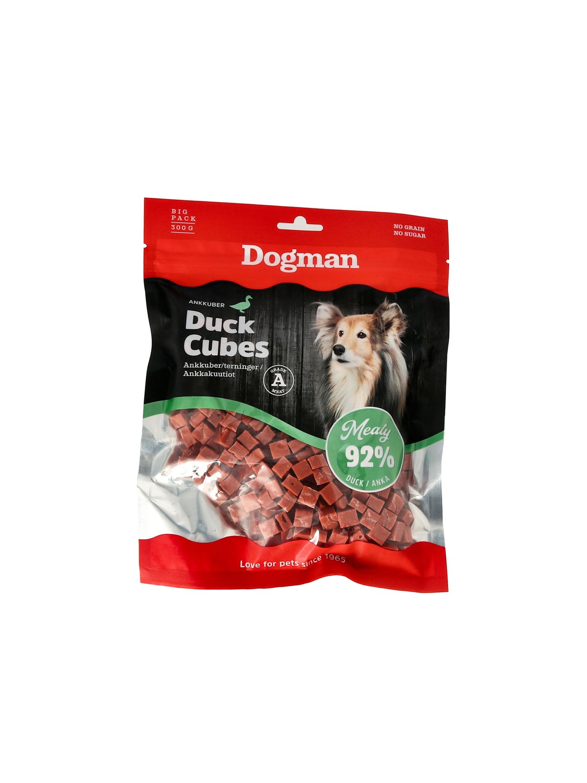 Dogman Meaty Andetern Hundegodbidder 300g, Hundeudstyr