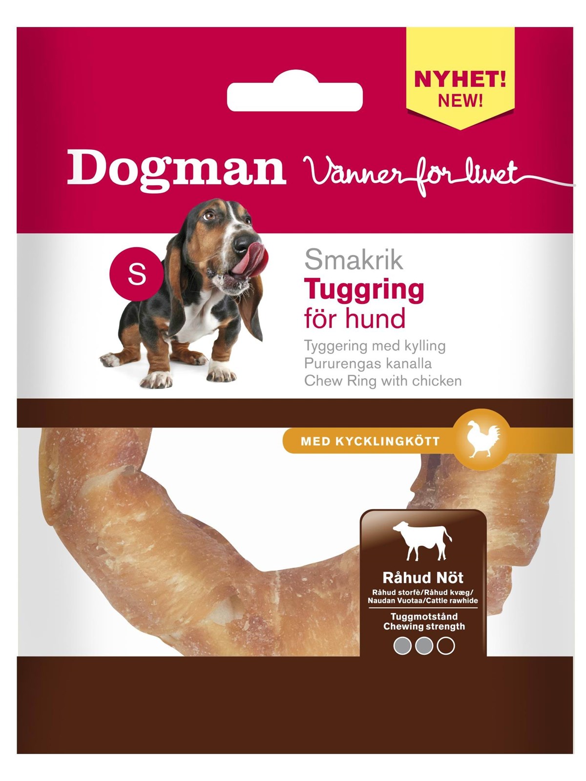 Dogman Tyggering med kylling 1-pack, Hundeudstyr