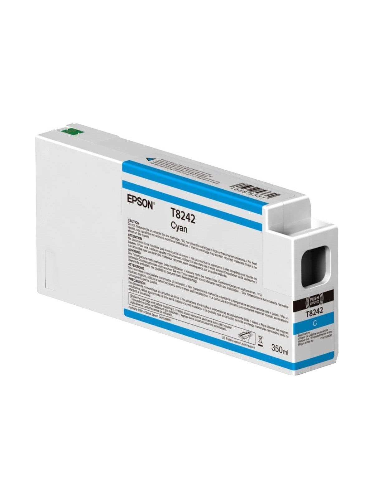Epson T8242 - cyan - original - ink cartridge, Printerpatron Og Toner