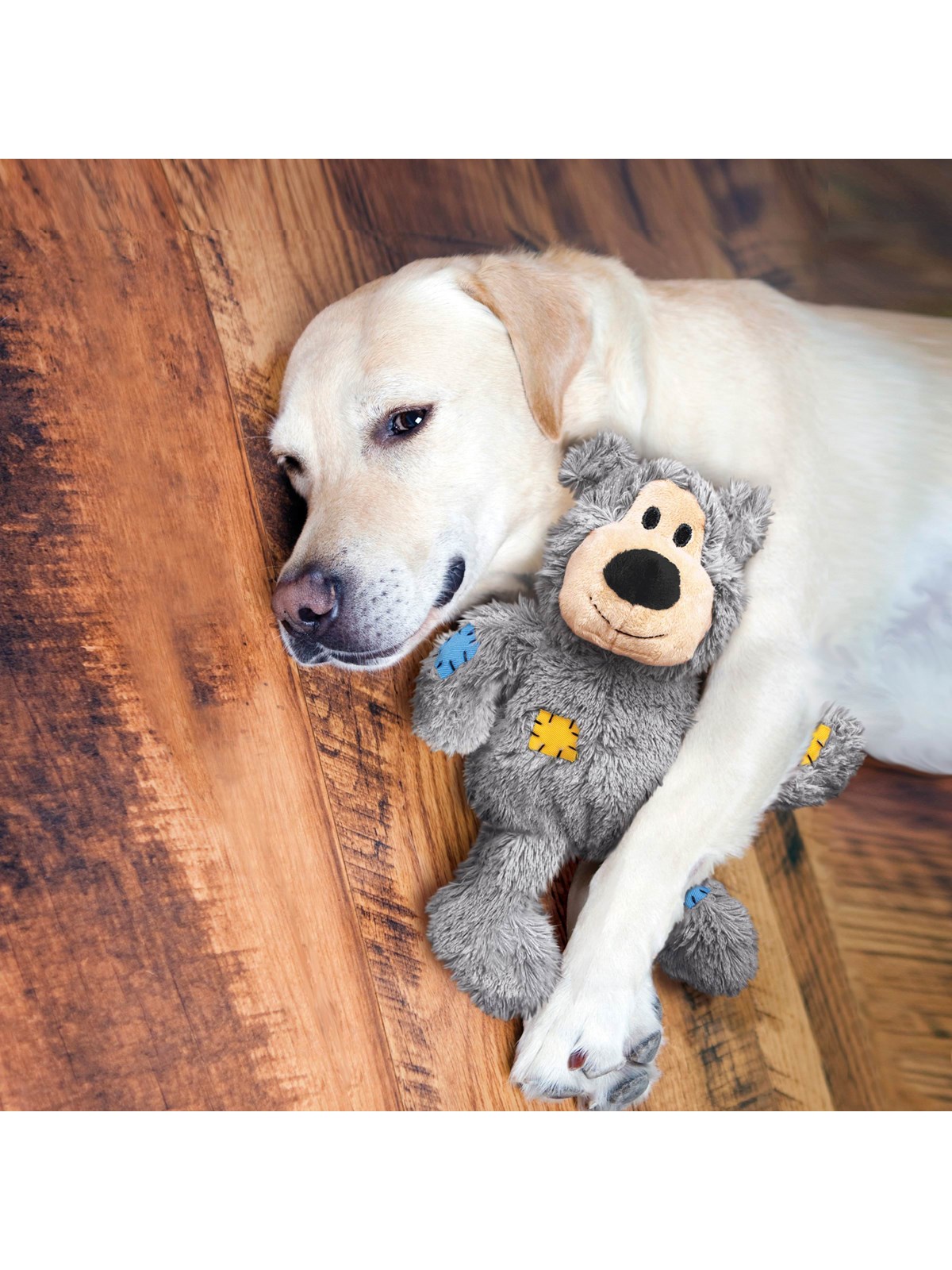 KONG Hundelegetøj Wild Knots Bear Assorterede Farver M/L 25cm, Hundeudstyr